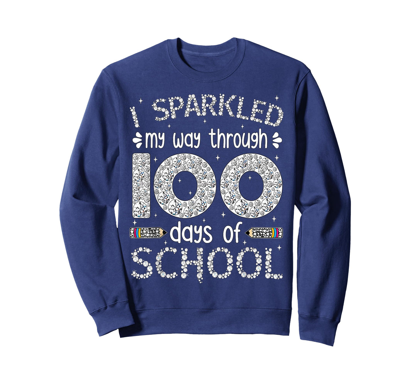 Funny 100 Days of School Teacher Student Kids 100th Day T-Shirt