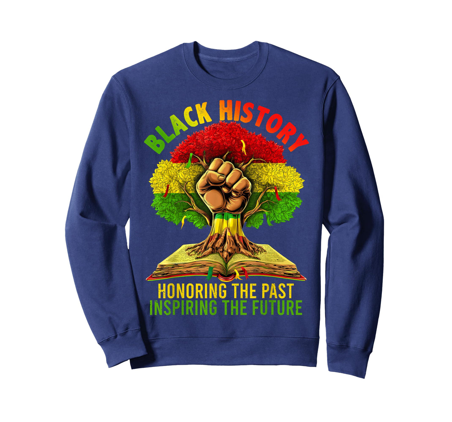 Black History Inspiring The Future African Tree Fist T-Shirt