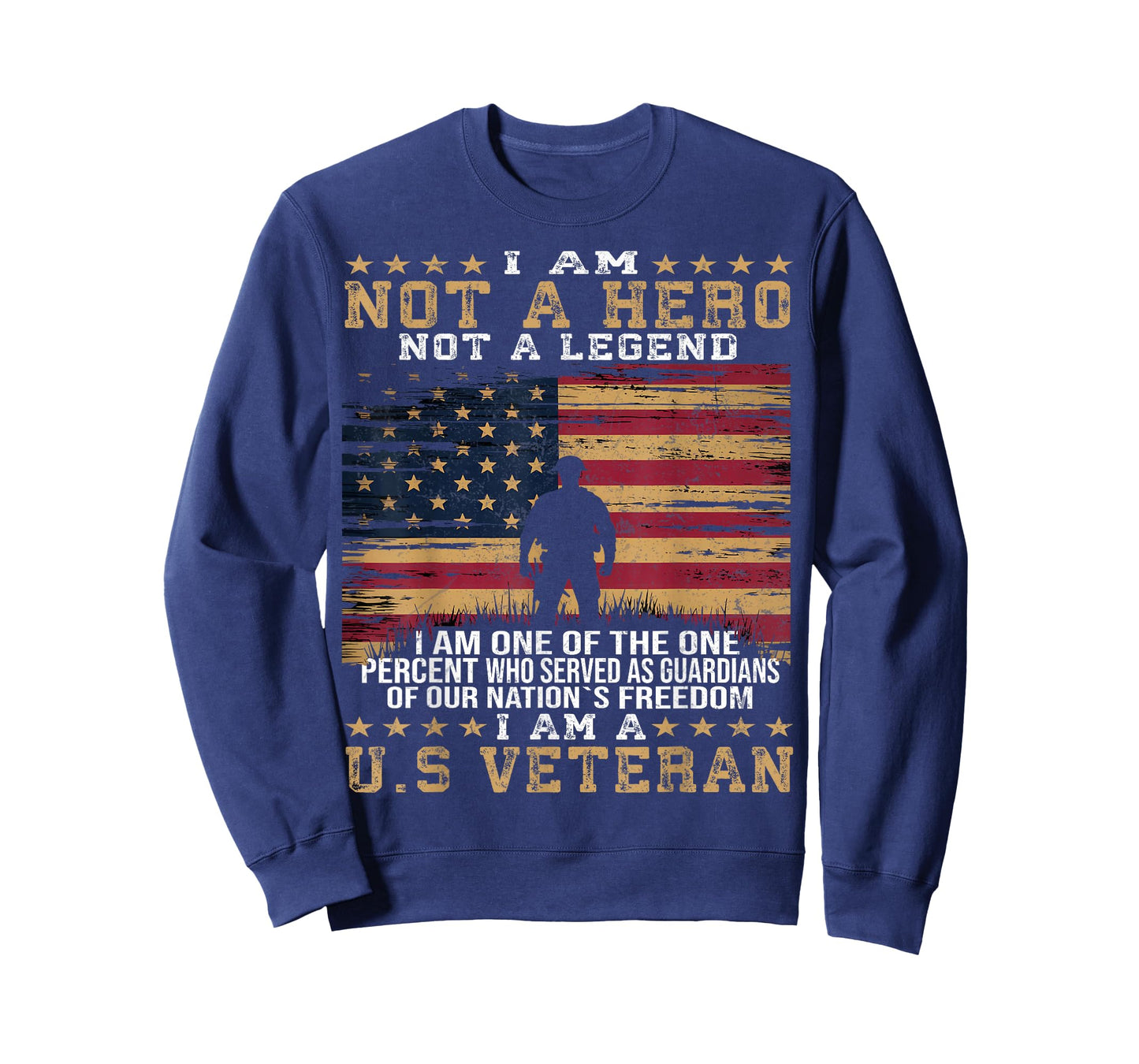 I Am Not A Hero Not A Legend I Am One Percent A US Veteran T-Shirt