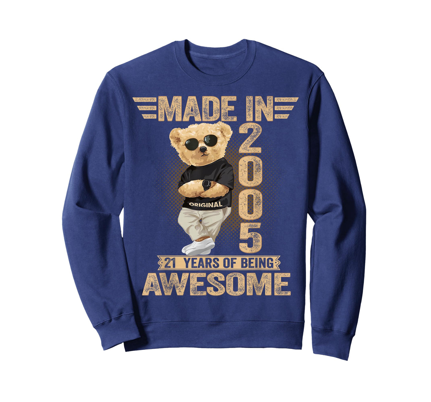 21 Year Old Made in 2005 Teddy Bear 21th Birthday Men Women T-Shirt