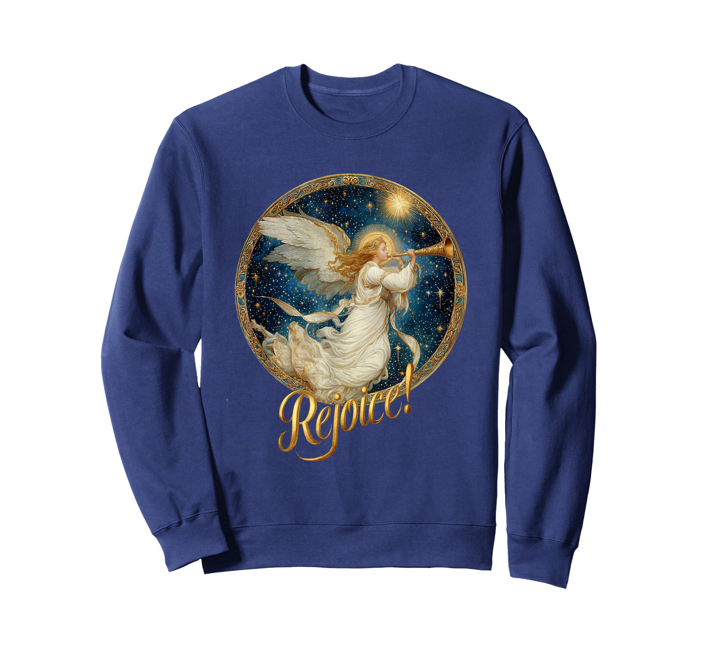 Christmas Angel with Trumpet - Rejoice! Holy Night (C) T-Shirt