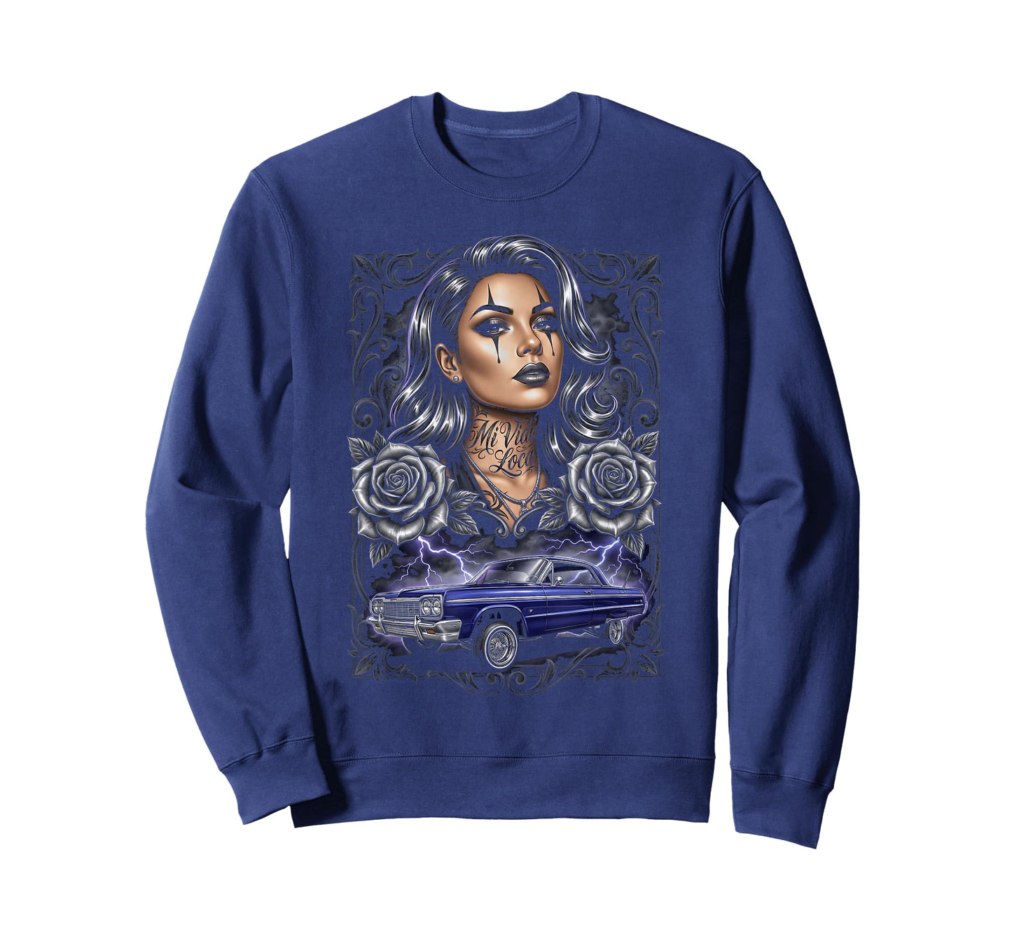 Chicano Lowrider Art Chola Payasa Mi Vida Loca Style T-Shirt