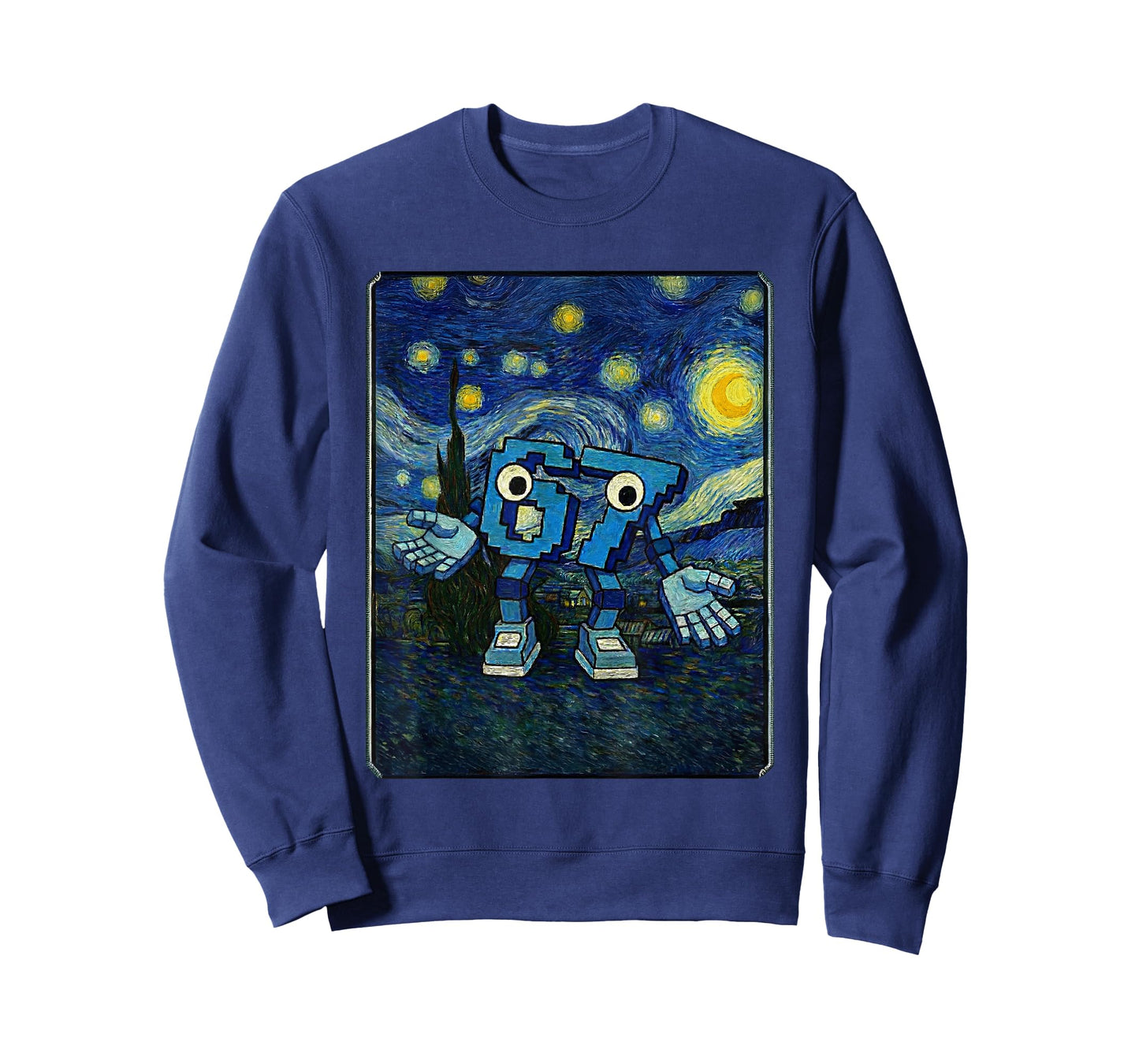 67 Six Seven 6-7 Starry Night Van Gogh Brainrot Kids Meme T-Shirt