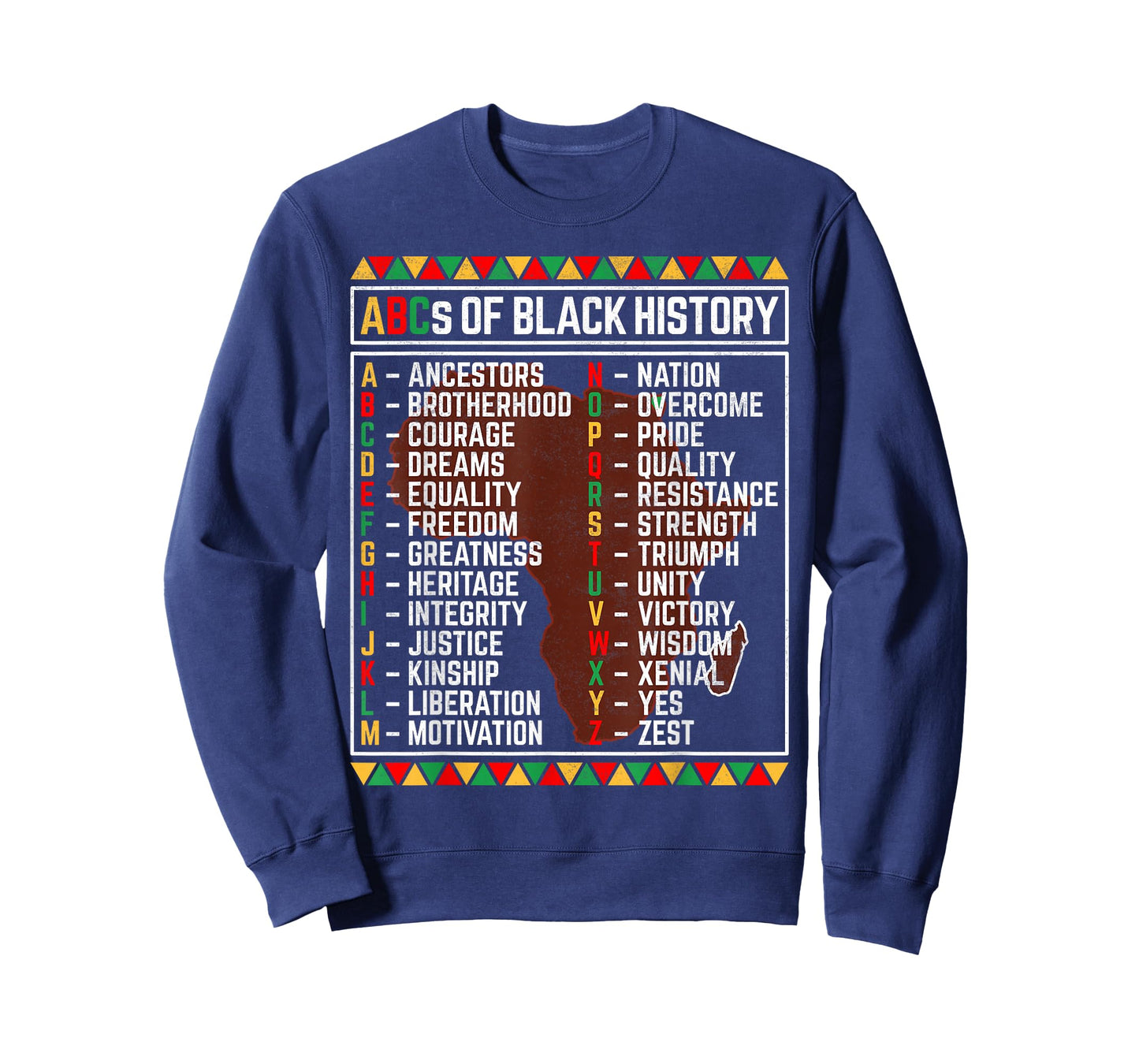 ABCs of Black History Month Alphabet Learning for Kids T-Shirt