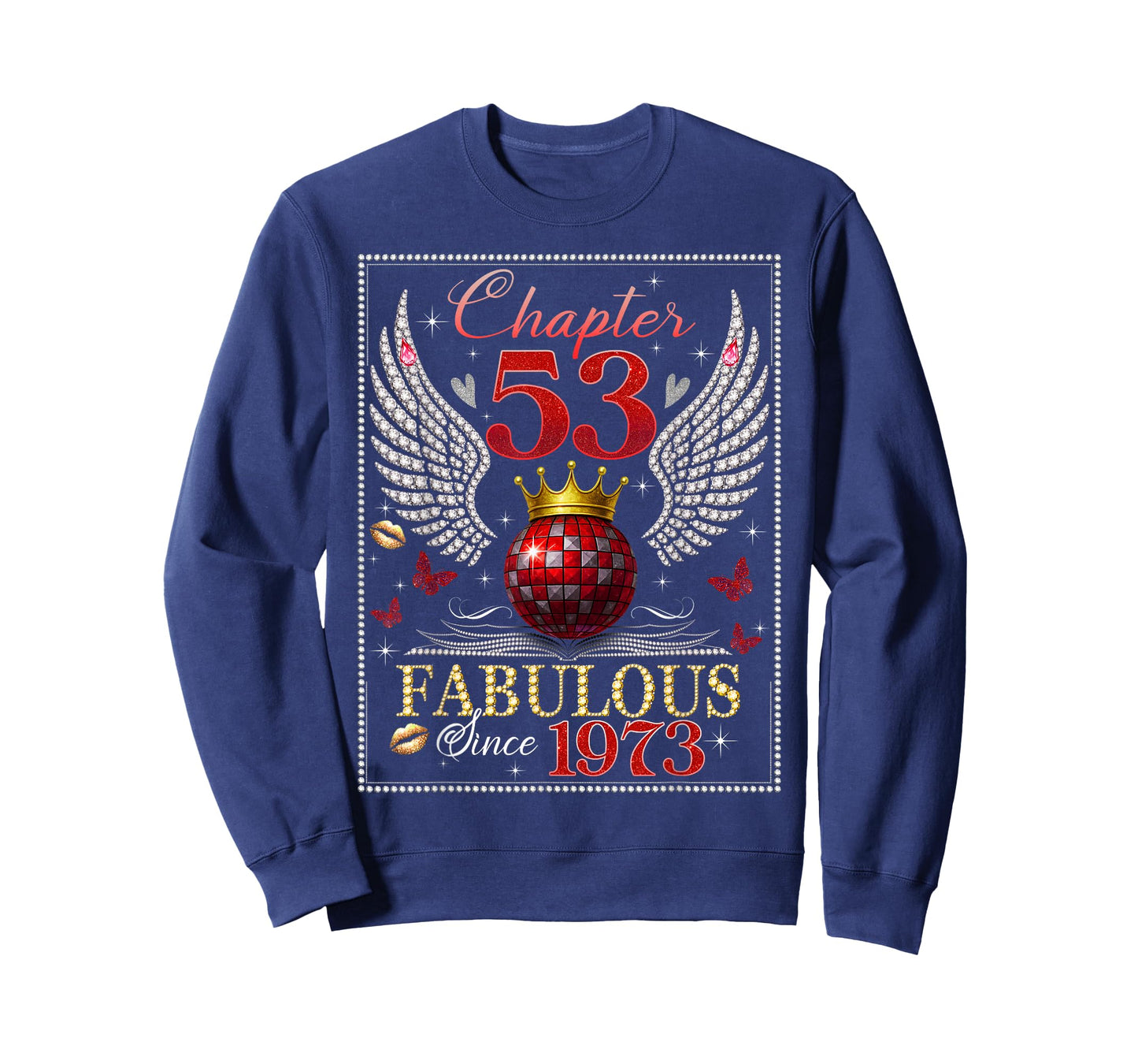 Chapter 53 Fabulous EST. 1973 Disco Ball 53rd Birthday Women T-Shirt