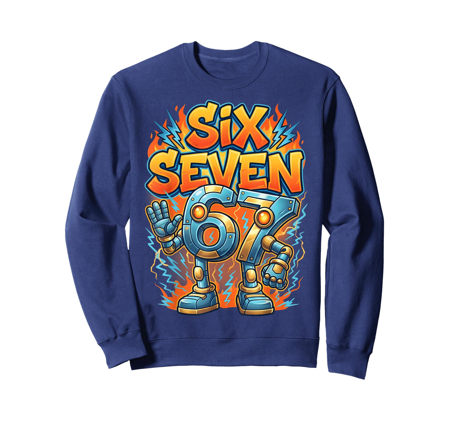 67 Six Seven Meme 6-7 Funny Brainrot Gaming Boys Kids 6 7 T-Shirt