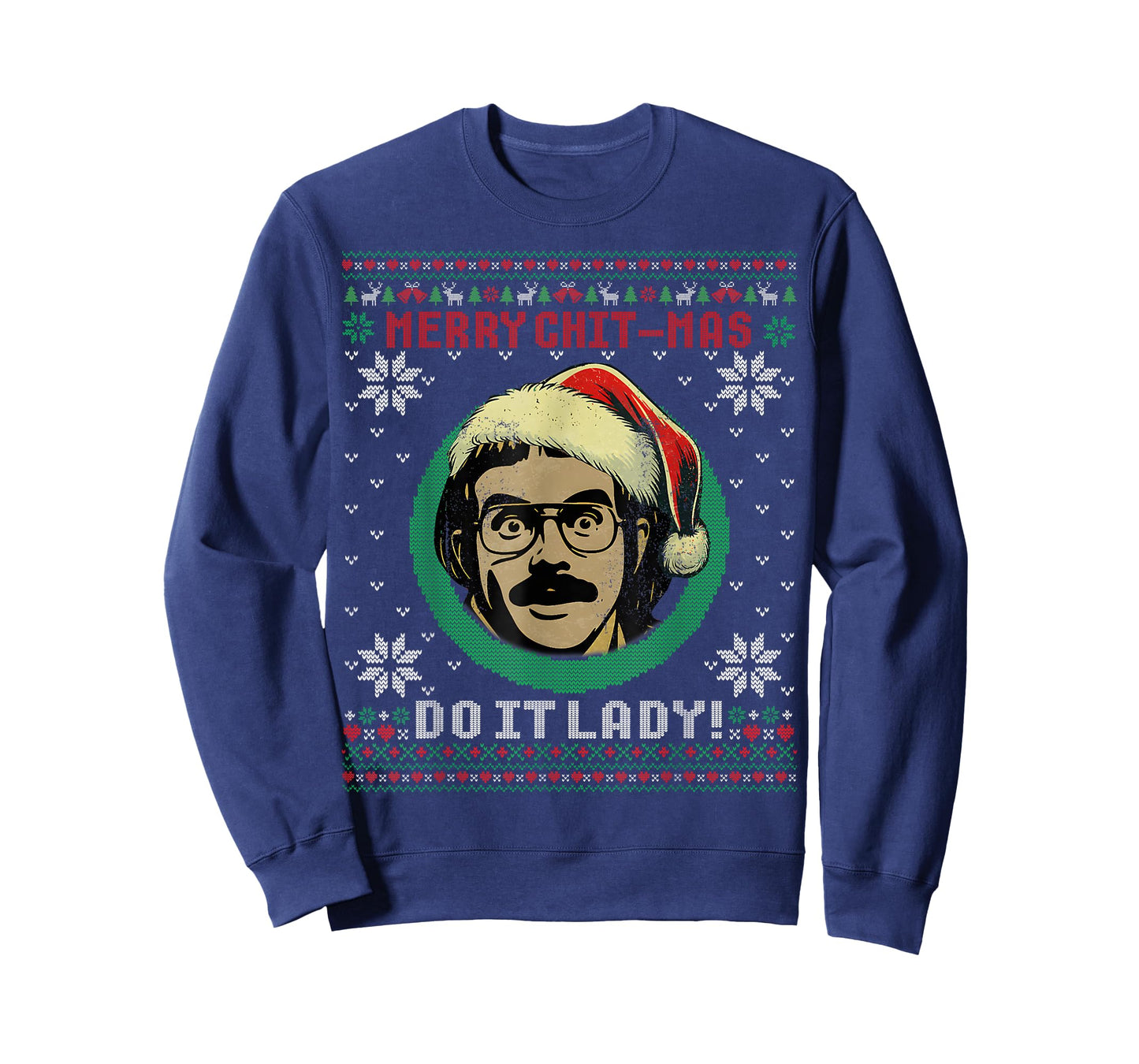 Do It Funny Chit-mas Christmas Santa Hat Ugly Xmas T-Shirt