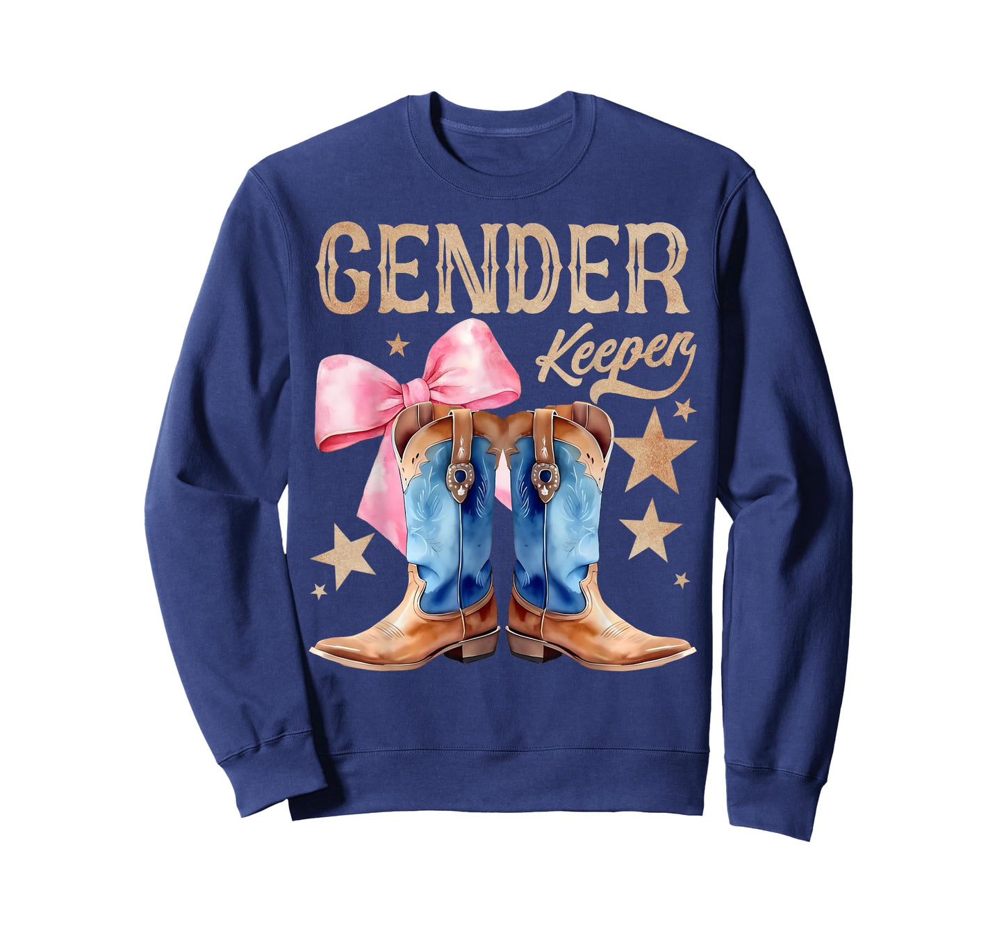 Boots Or Bows Keeper of The Gender Reveal Family Matching T-Shirt