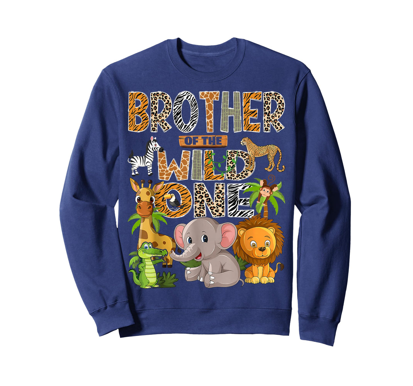 Brother of The Wild One 1st Birthday Boy Safari Jungle T-Shirt