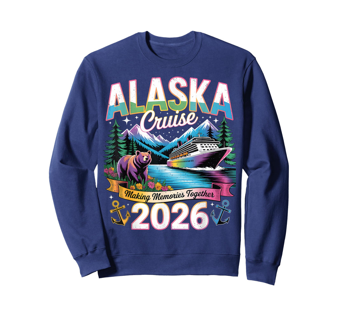 Alaska Cruise 2026 Making Memories Together Family Vacation T-Shirt
