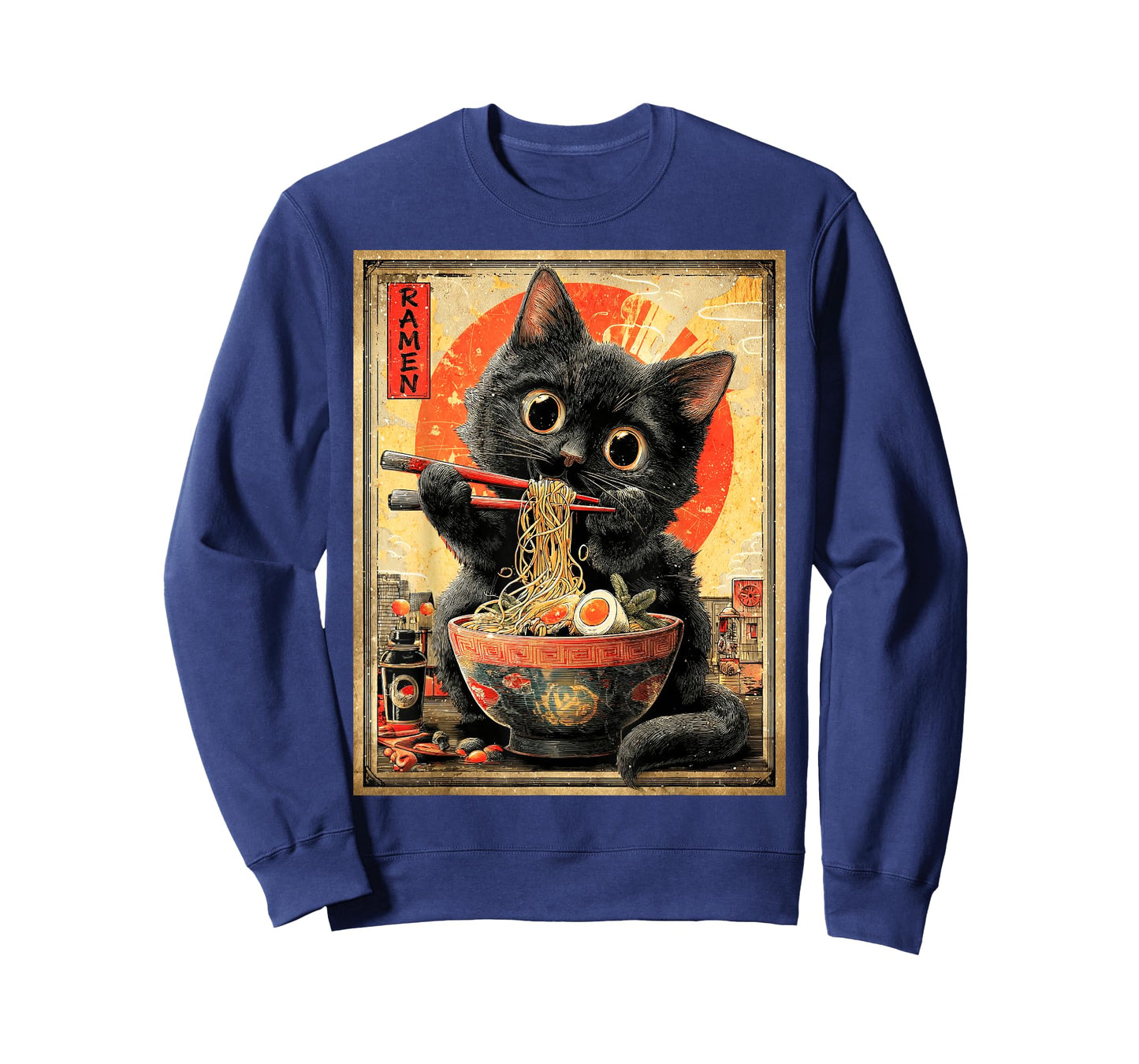 Funny Ramen Cat Noodle Lovers Anime Otaku T-Shirt