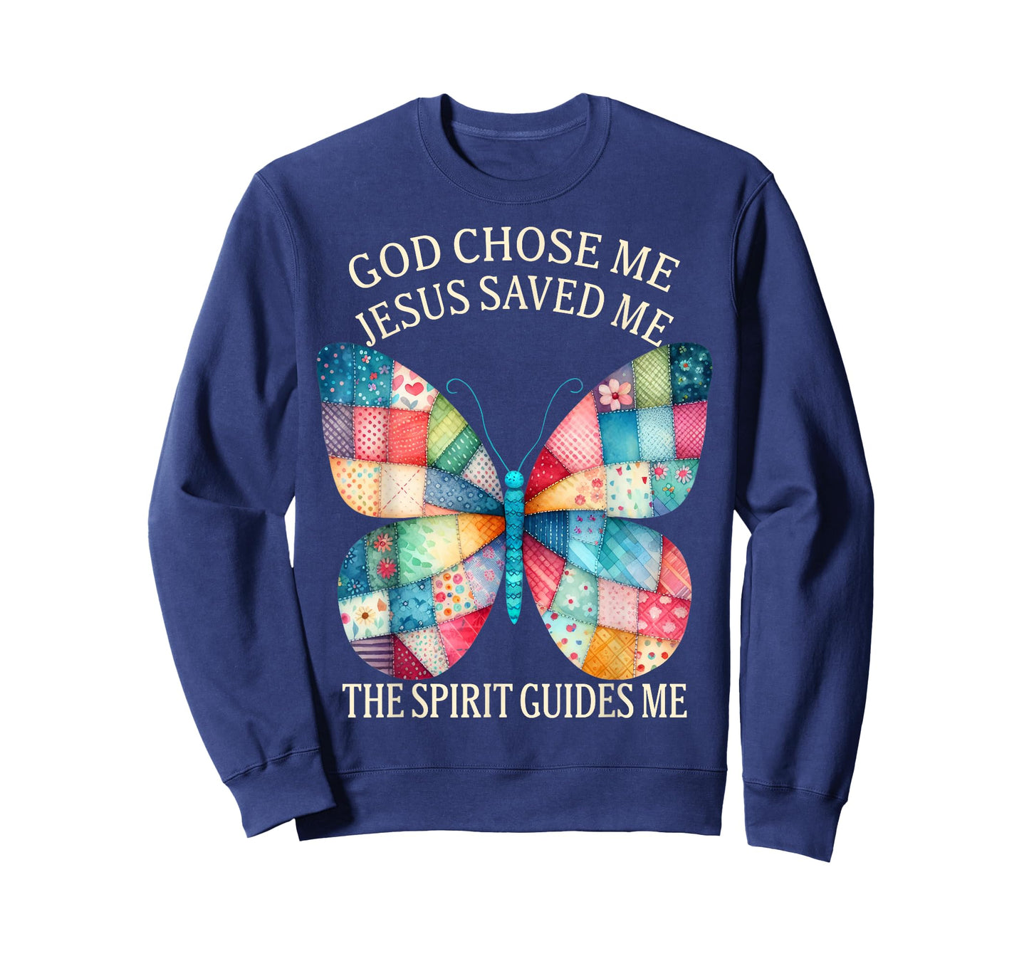Christian Faith God Chose Me Jesus Saved Me Butterfly T-Shirt