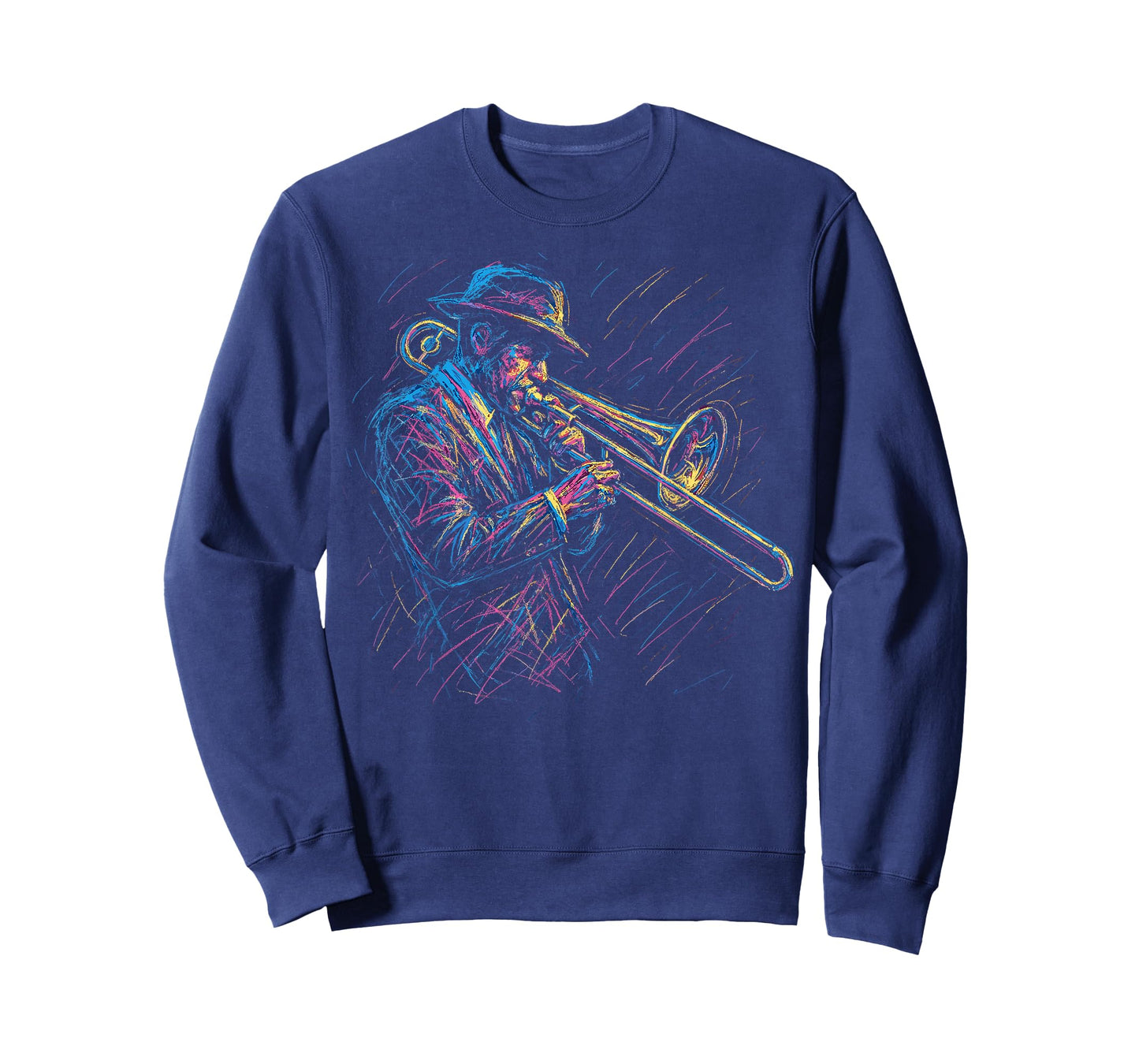 Jazz Musician Trombone Player Artistic Music Jazz Lover T-Shirt