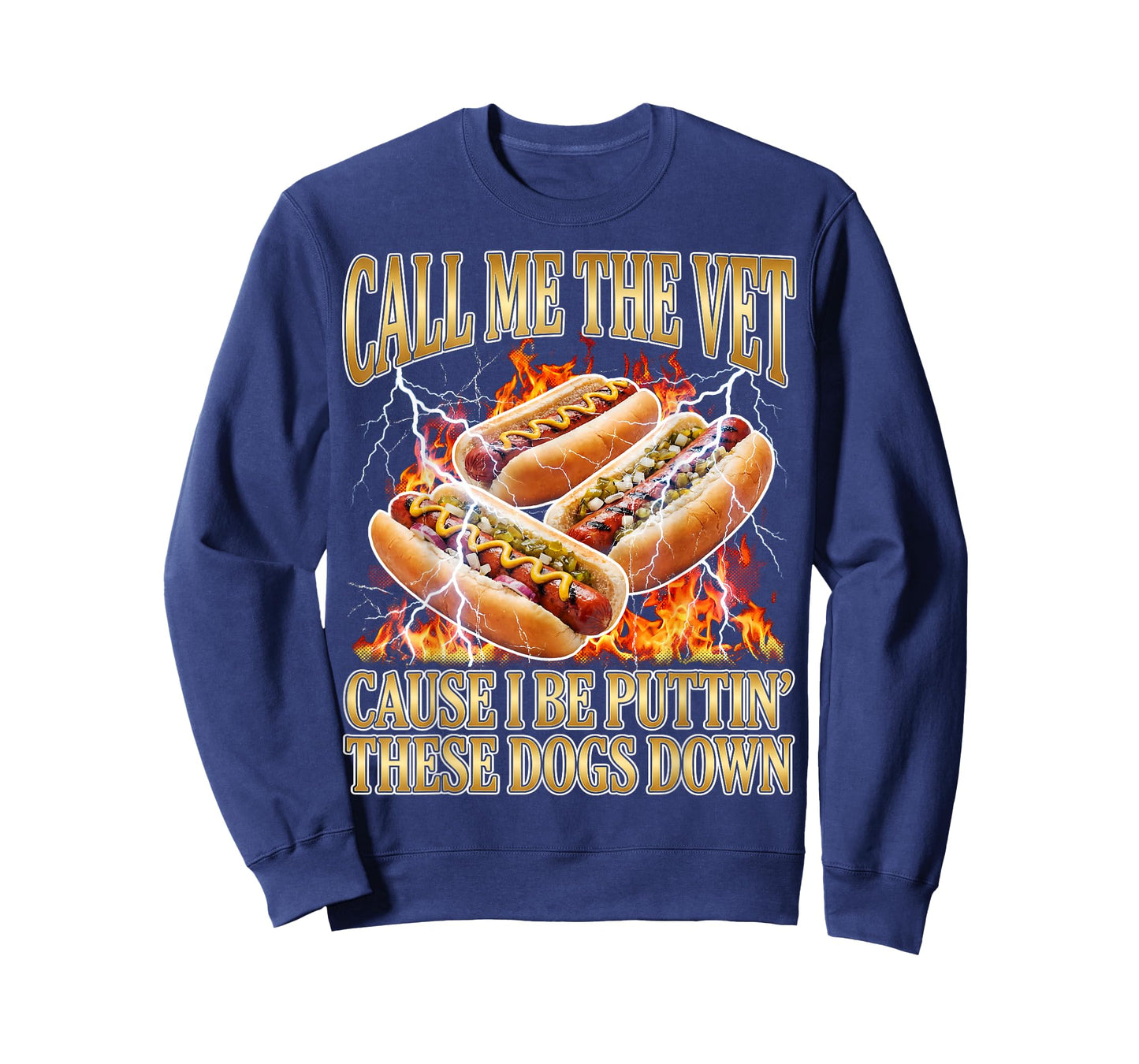 Hot Dog Call Me The Vet Puttin' Dogs Down Funny Glizzy Meme T-Shirt