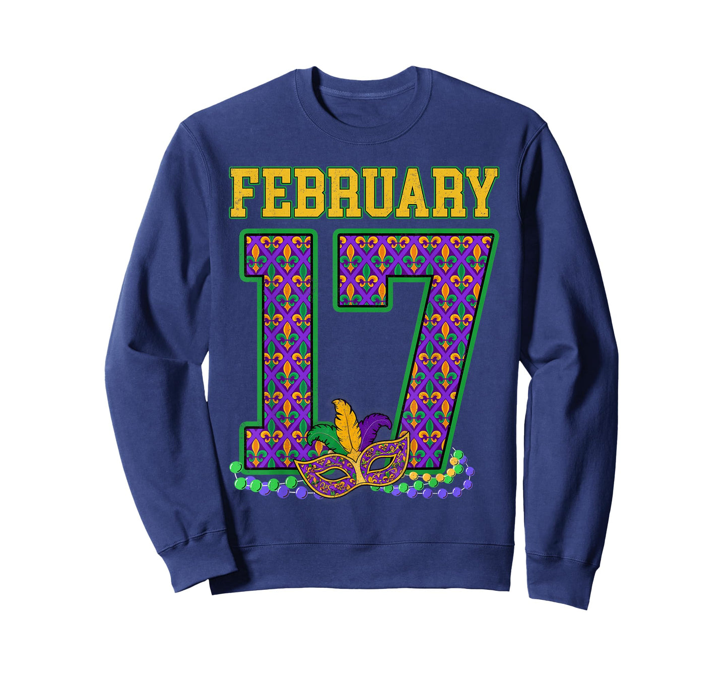 Groovy February 17 Mardi Gras New Orleans Carnival Holiday T-Shirt