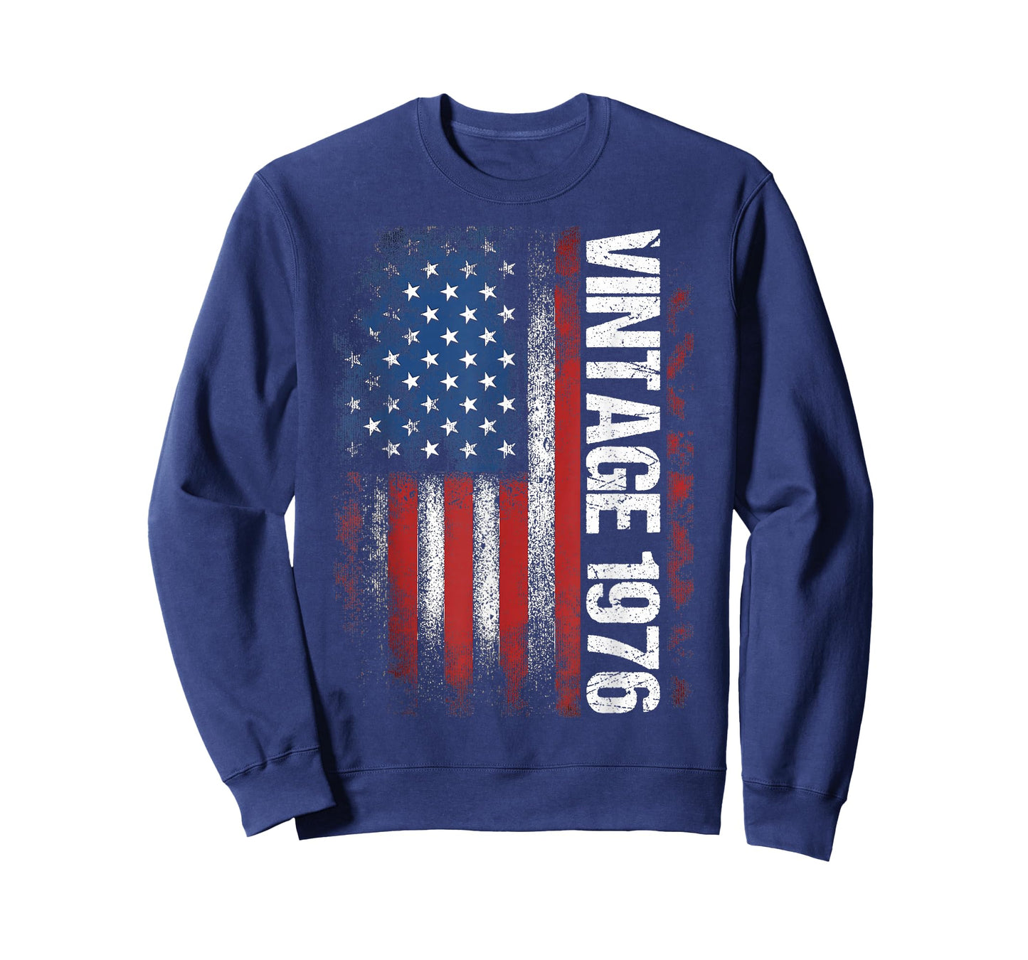 Vintage 1976 50th Birthday Gifts 50 Years Old American Flag T-Shirt