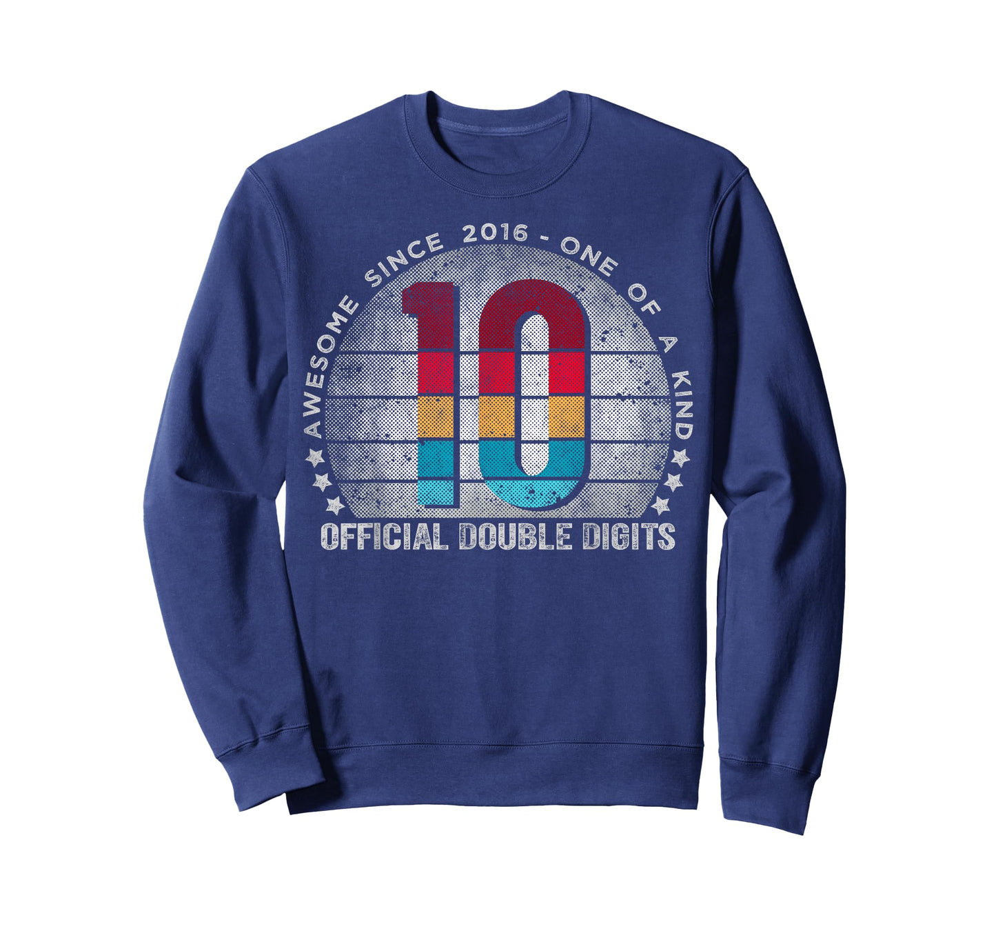Official Double Digits 10 Year Old Gifts Vintage 2016 Boys T-Shirt