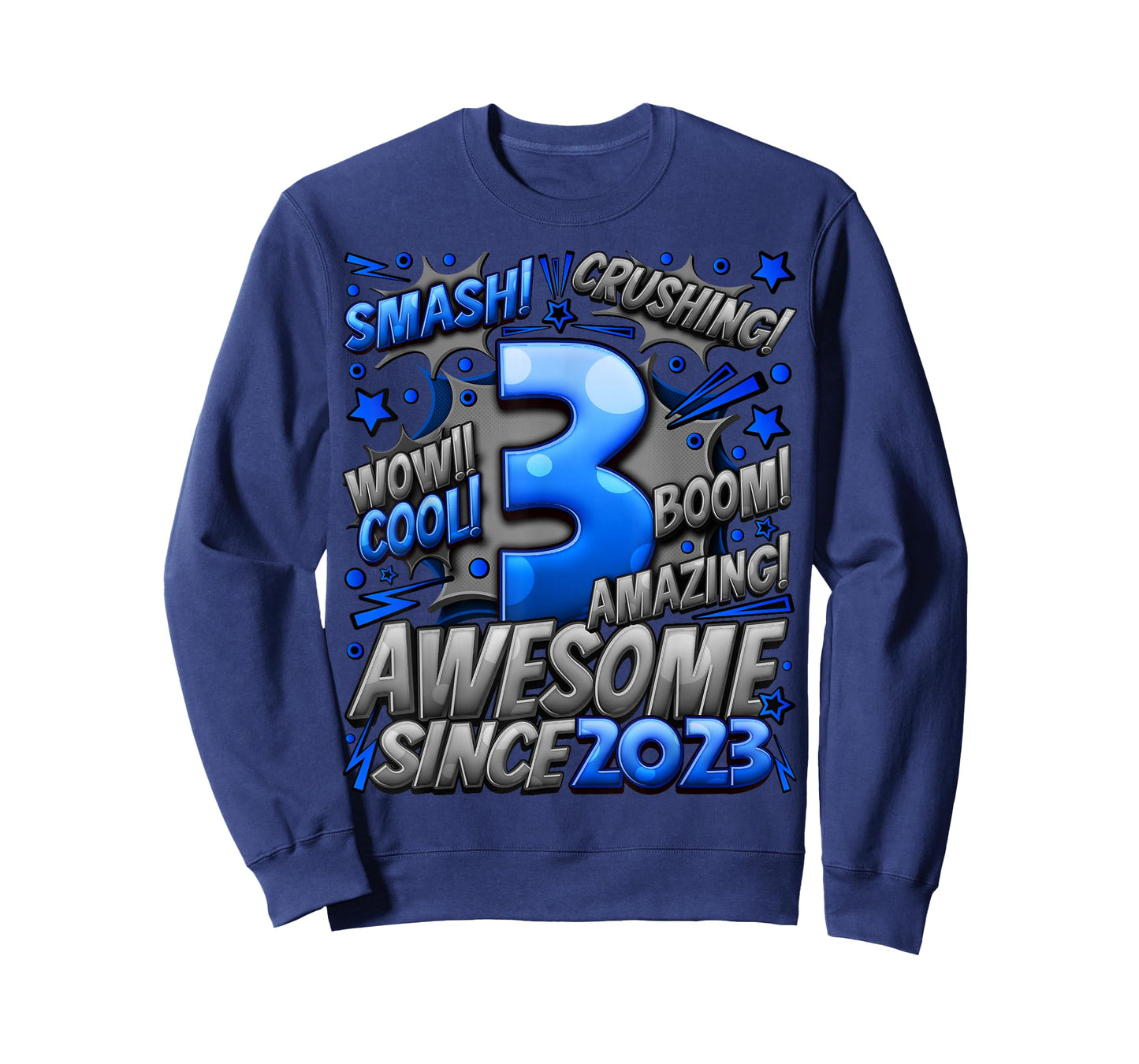 3 Year Old Gifts for Boys 3rd Birthday Boy 3 Year Old Boy T-Shirt