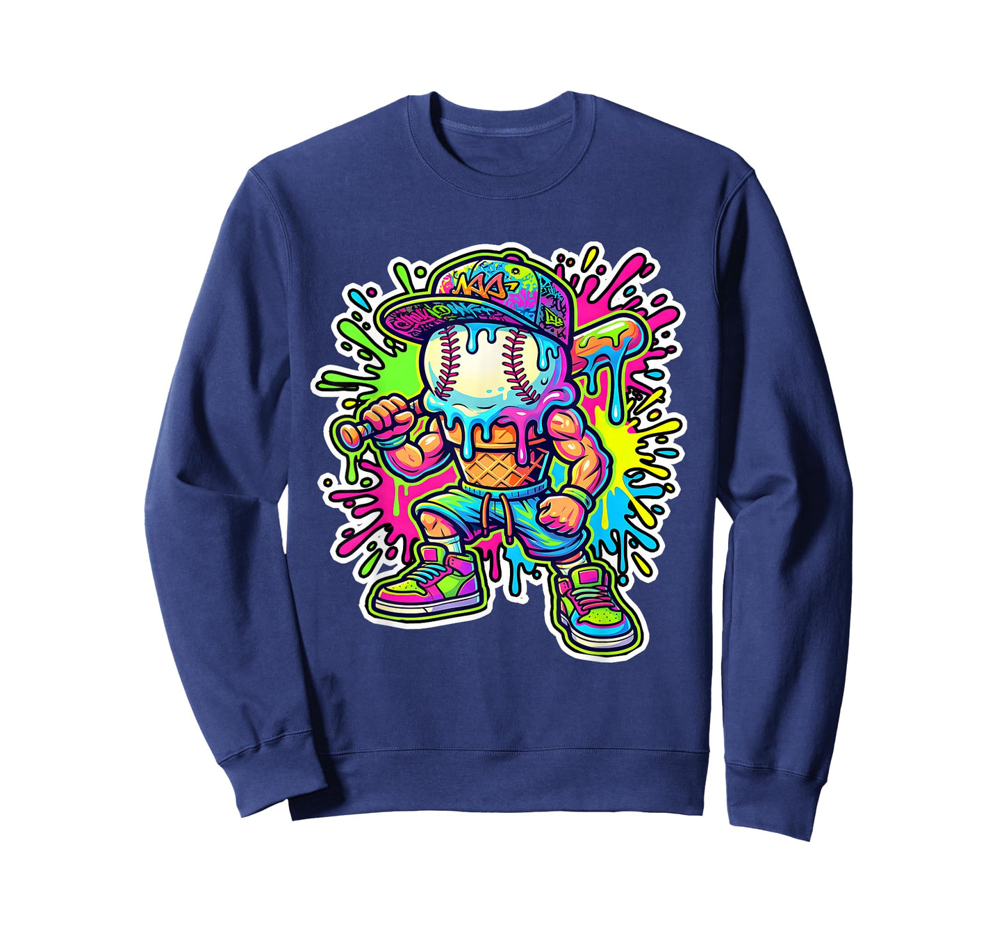 Baseball Boys Clothes for Boys Ice Cream Drip Baseball Stuff T-Shirt