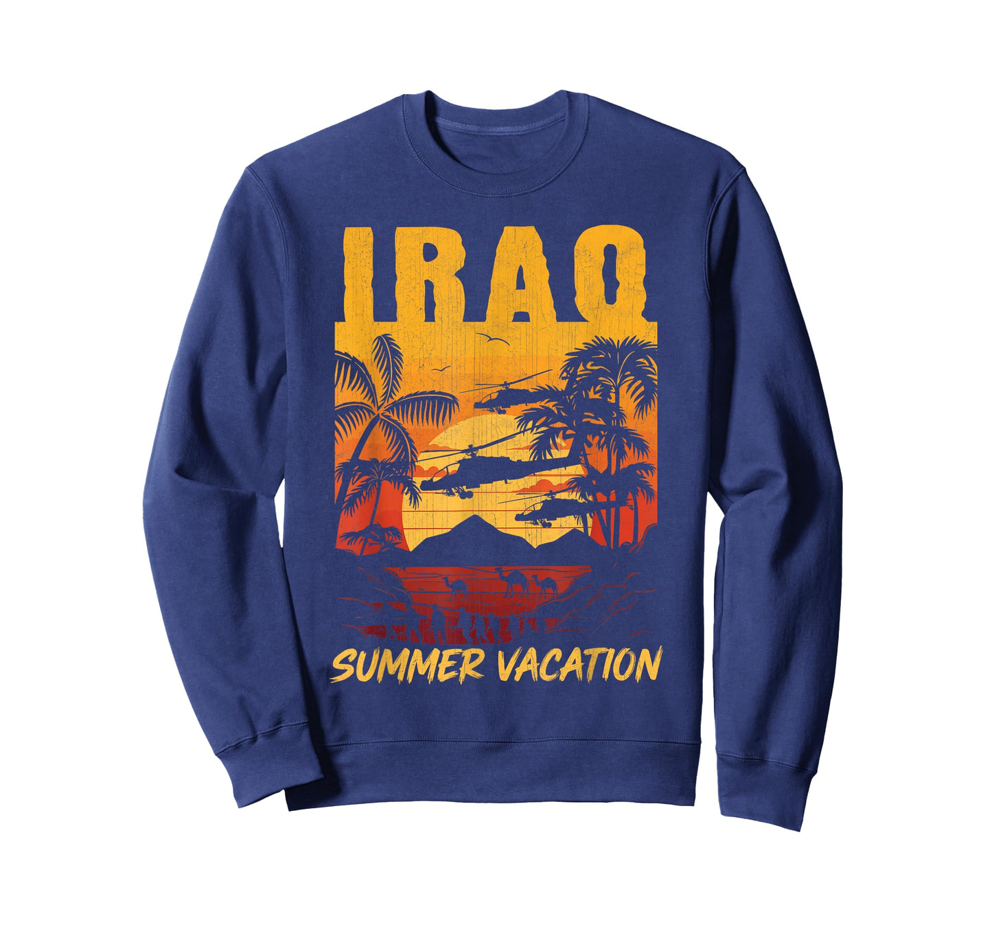 Iraq Summer Vacation Veteran OIF Desert Storm OIR Veterans T-Shirt