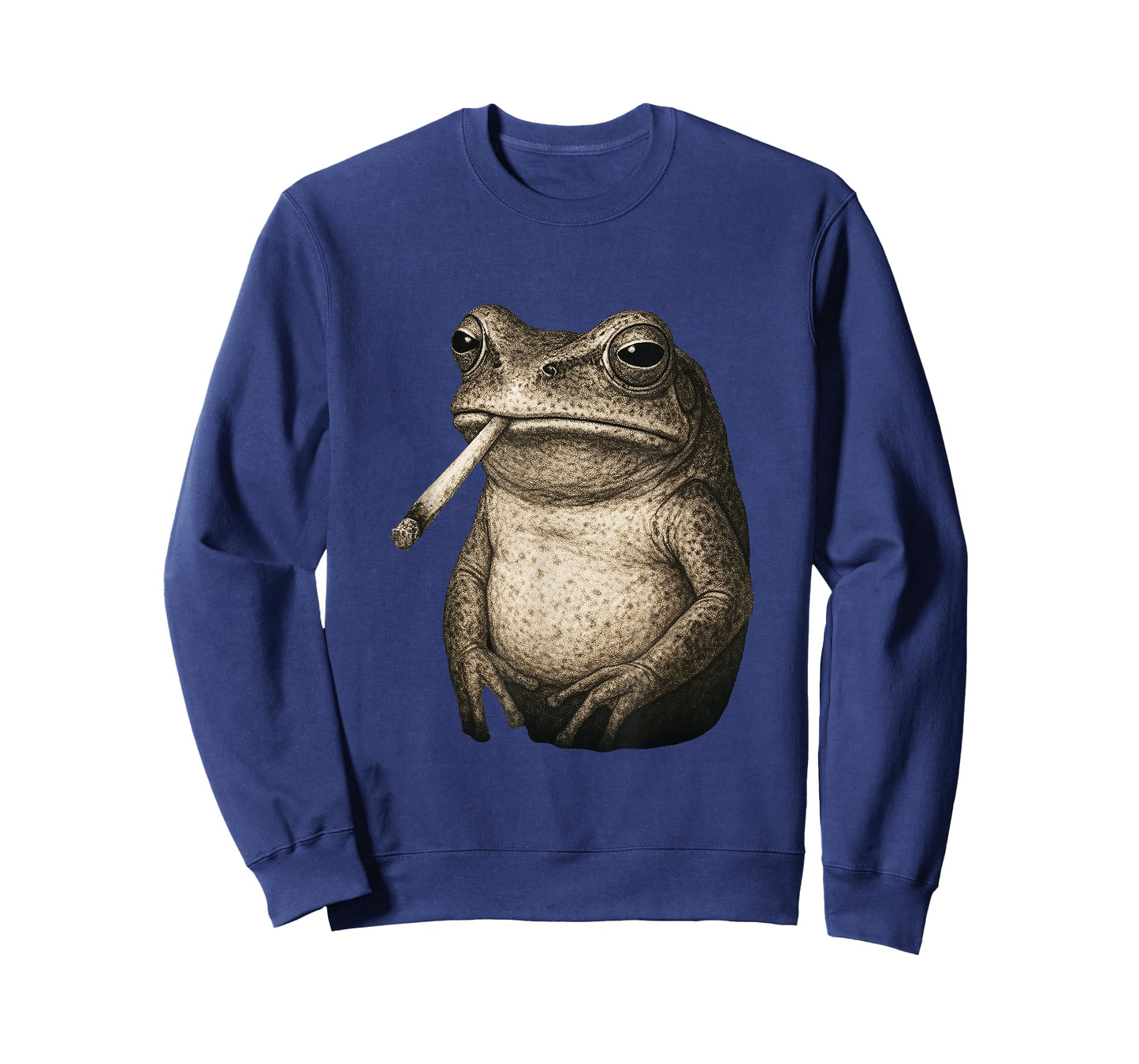 Funny Smoking Frog Cigarette Gen Z Meme Toad Graphic T-Shirt