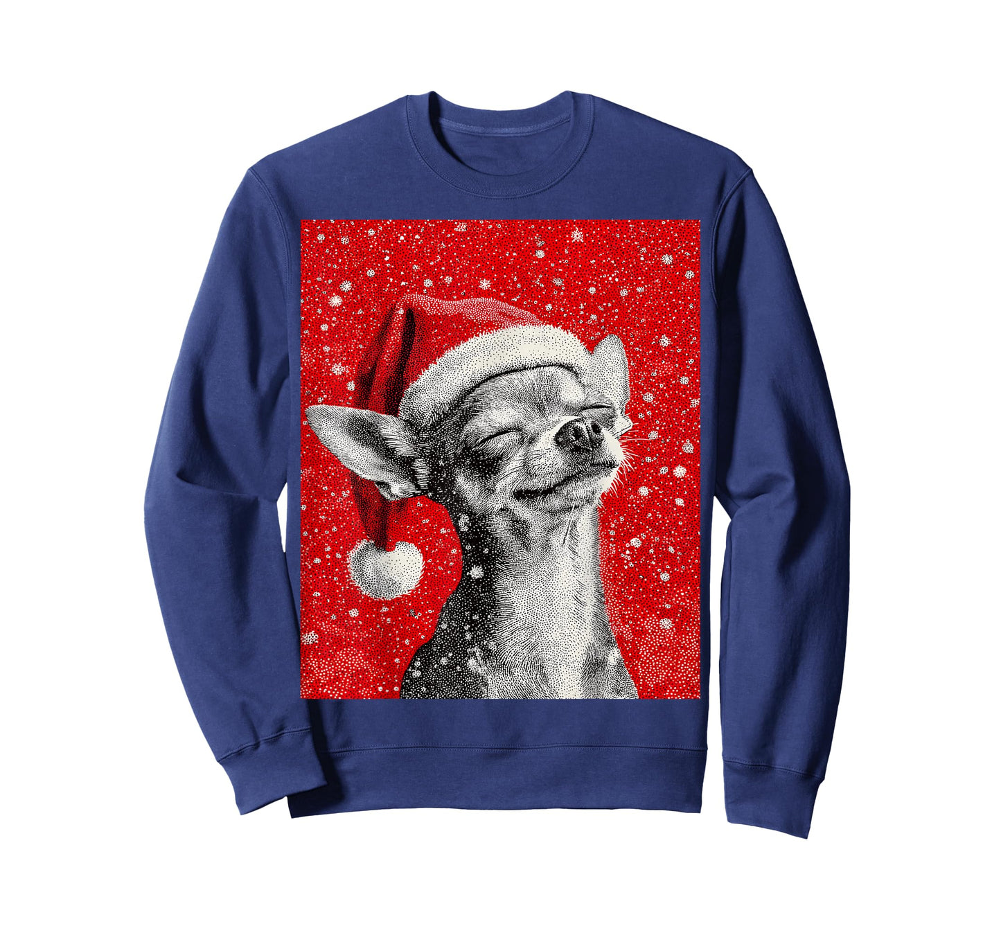 Christmas Chihuahua Red T-Shirt