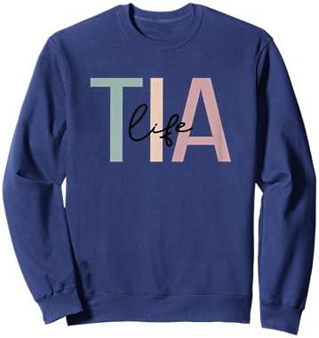 Tia Life Tia Grandma Boho Tia Grandmother Sweatshirt - Sweatshirt | Navy