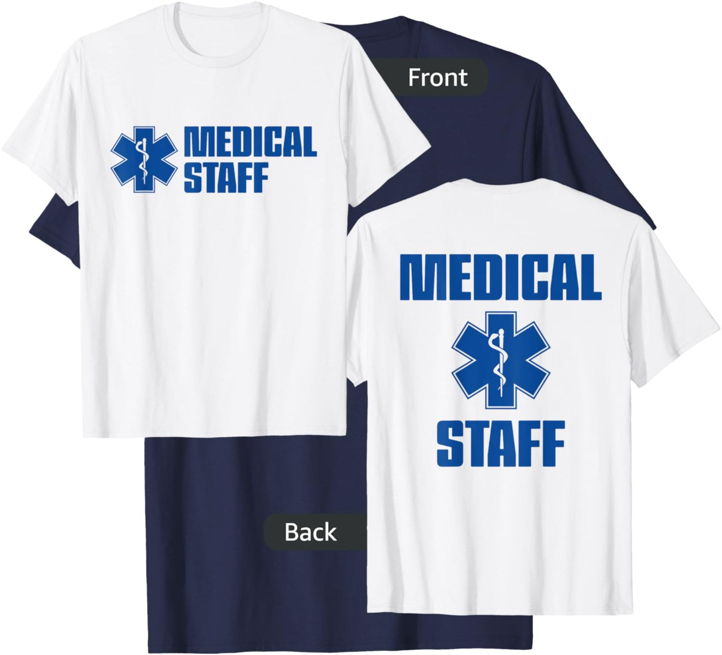Medical Staff for Events, Concerts, Hospital T-Shirt - T-Shirt | Navy