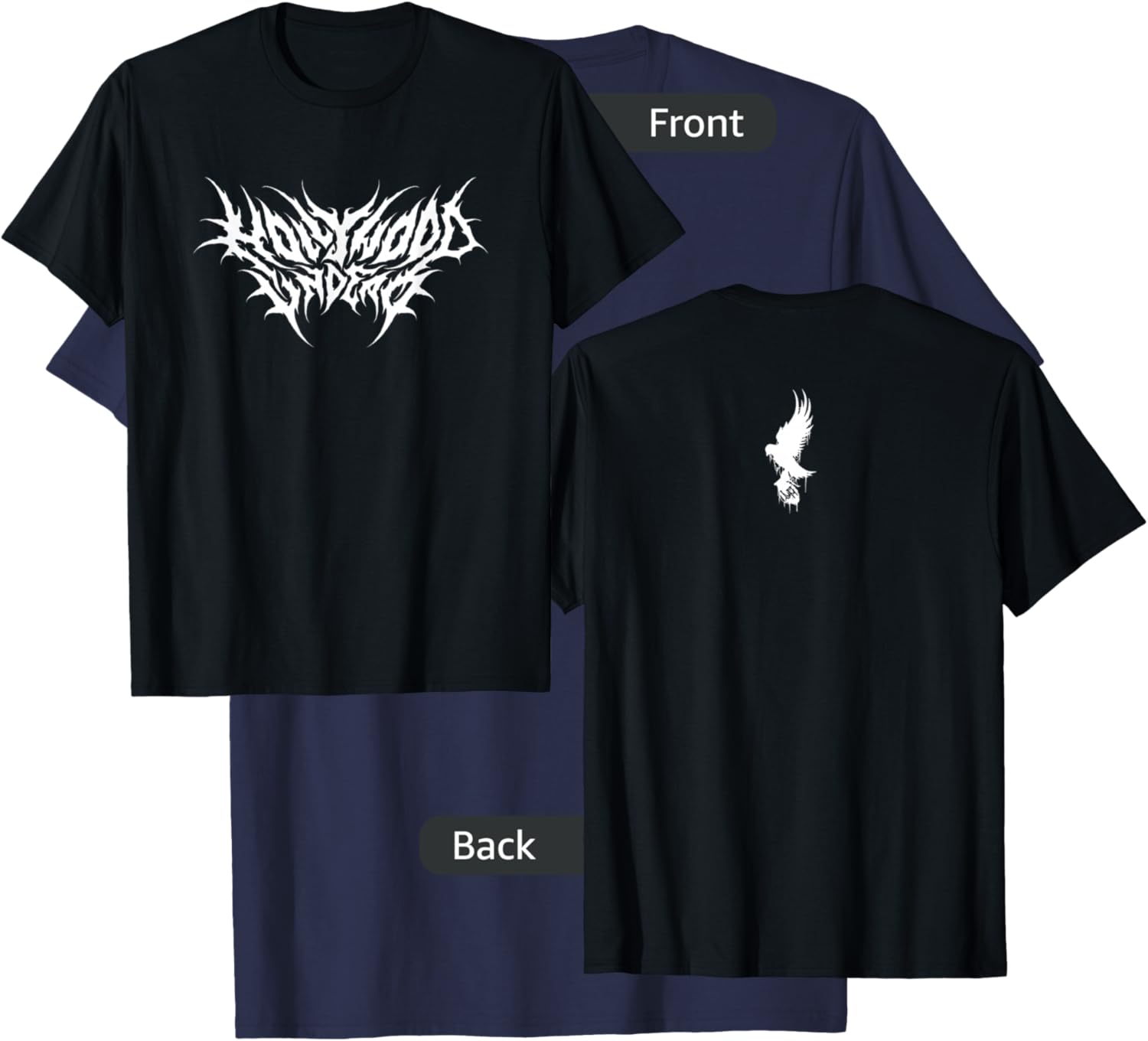 Hollywood Undead - Official Merchandise - Death Metal Dove T-Shirt - T-Shirt | Navy