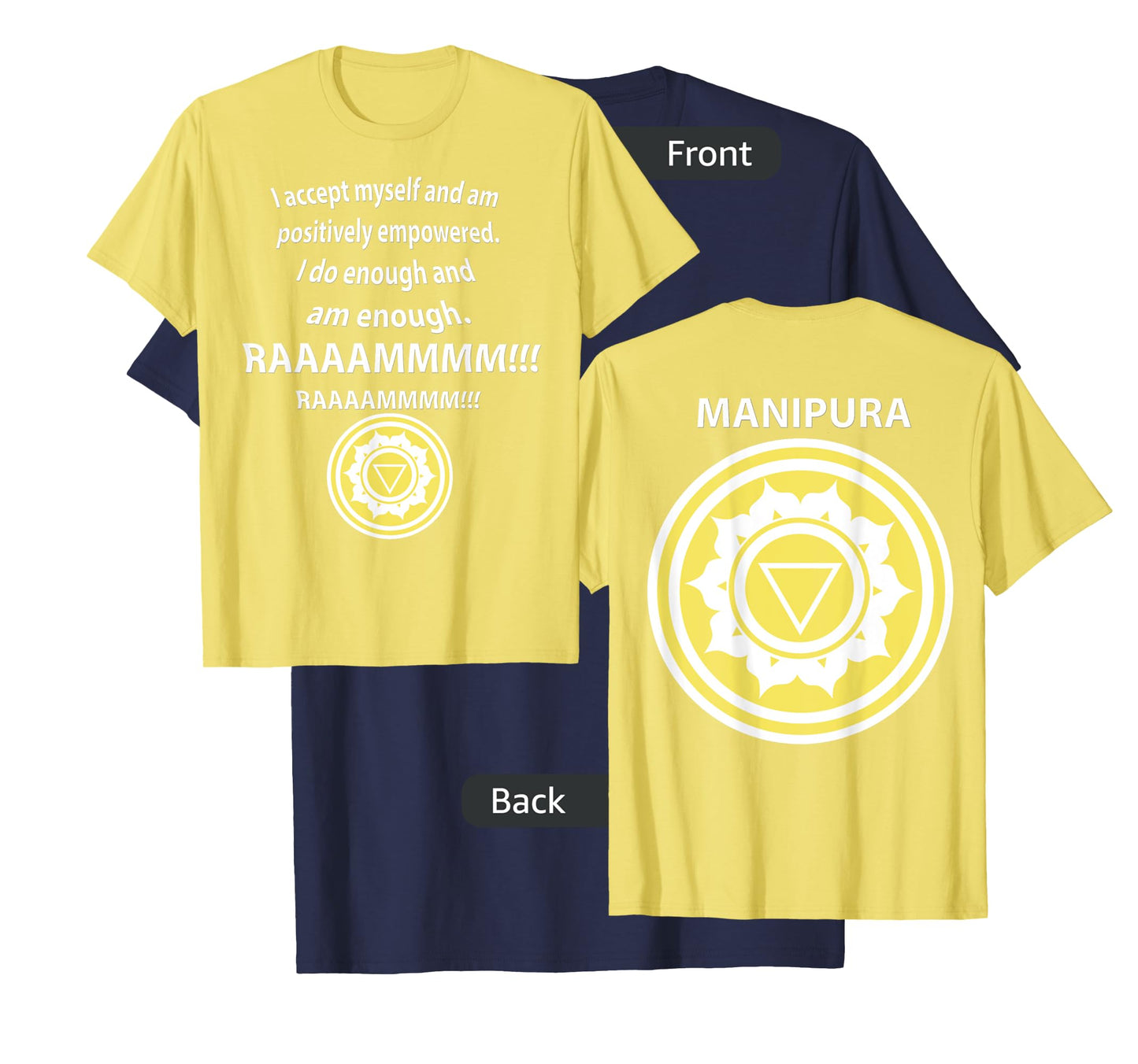 SOLAR PLEXUS CHAKRA MANIPURA T-shirt Tantra Yoga MEDITATION