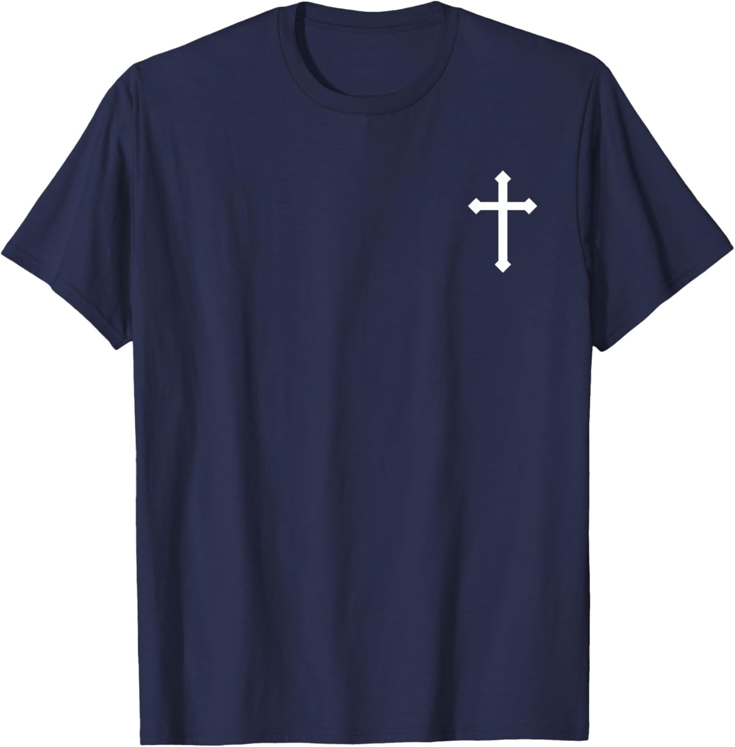 Cross Pocket Graphic Print for Christians T-Shirt - T-Shirt | Navy