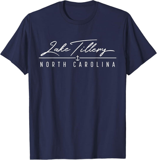 Lake Tillery NC T-Shirt - T-Shirt | Navy