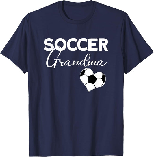 Soccer Grandma - Soccer Player Funny Soccer T-Shirt - T-Shirt | Navy