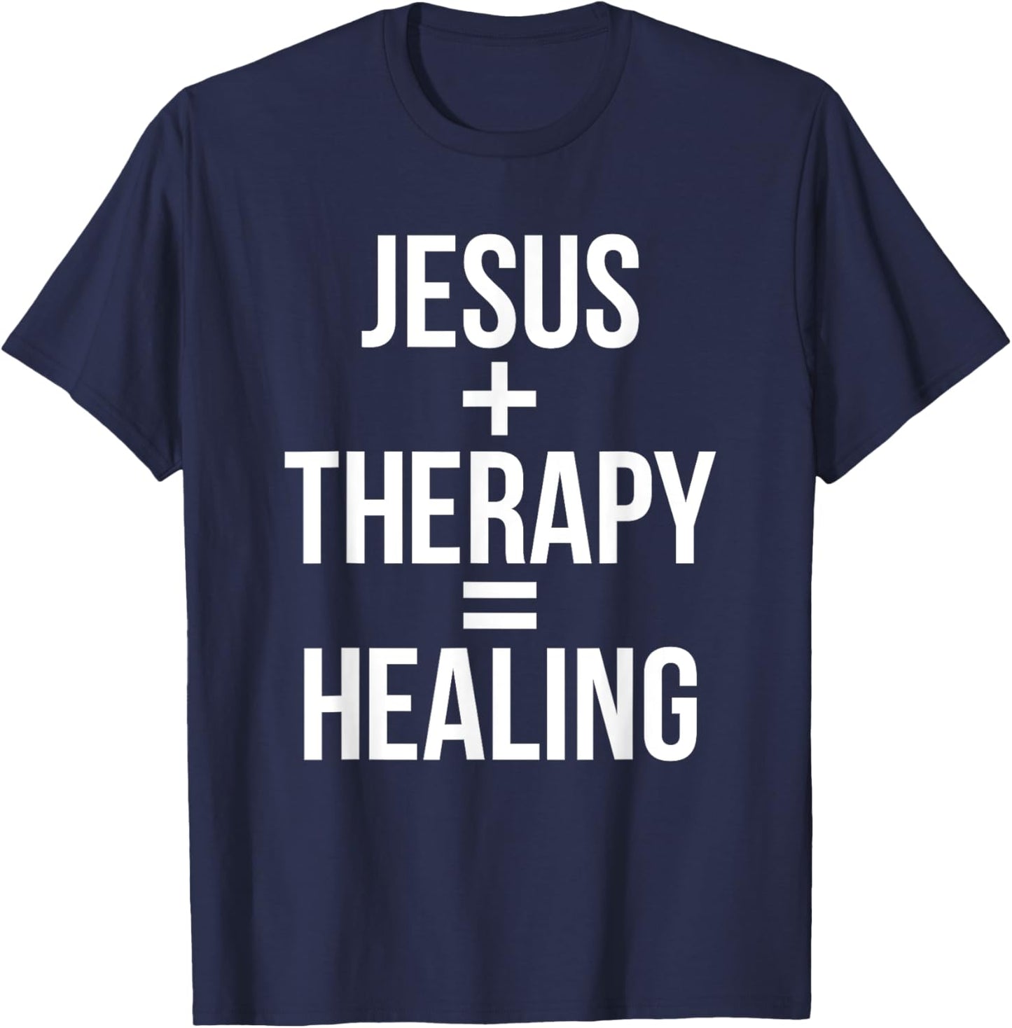 Jesus Therapy Healing T-Shirt - T-Shirt | Navy