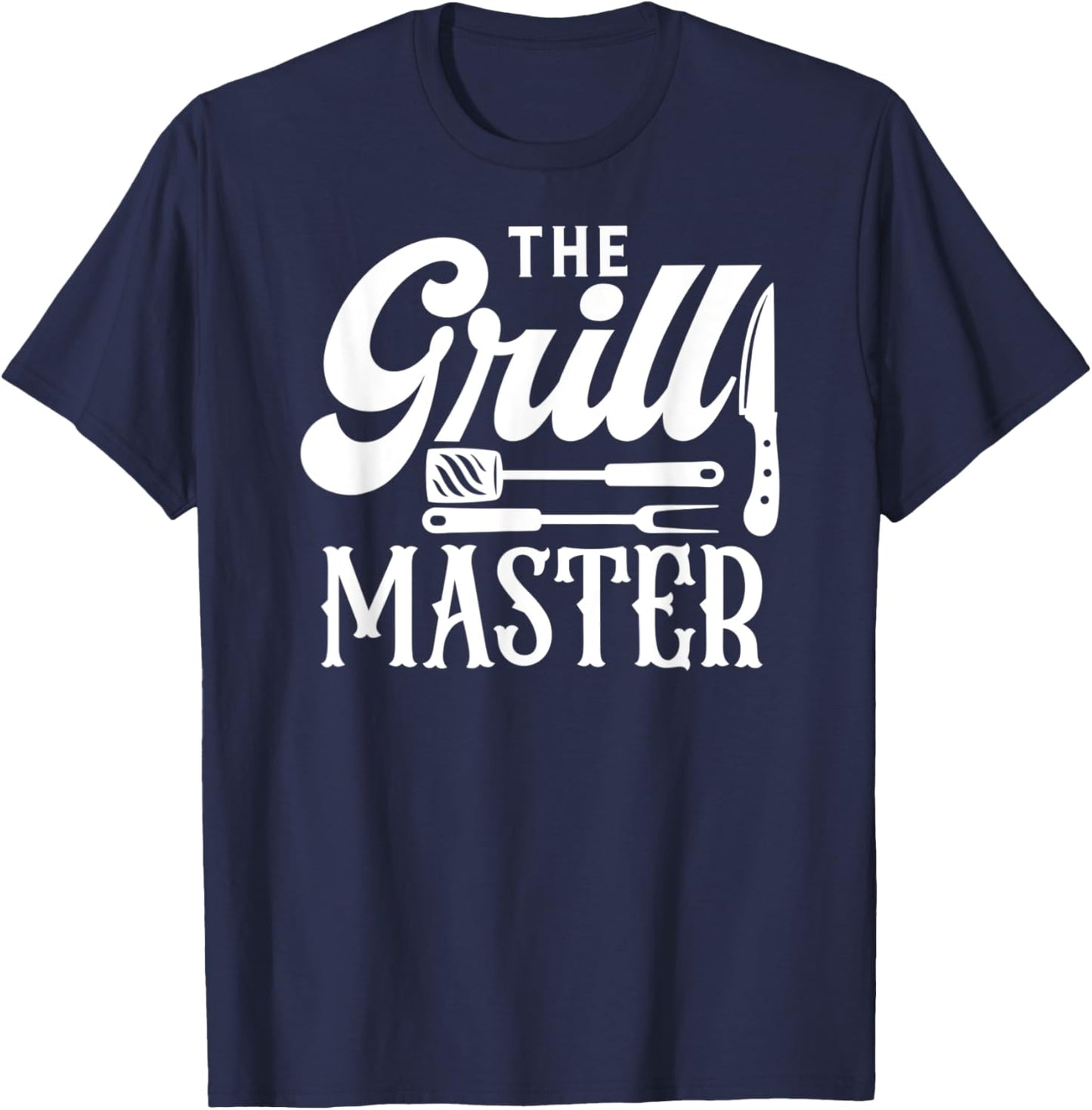The Grill Master BBQ Grilling T-Shirt - T-Shirt | Navy