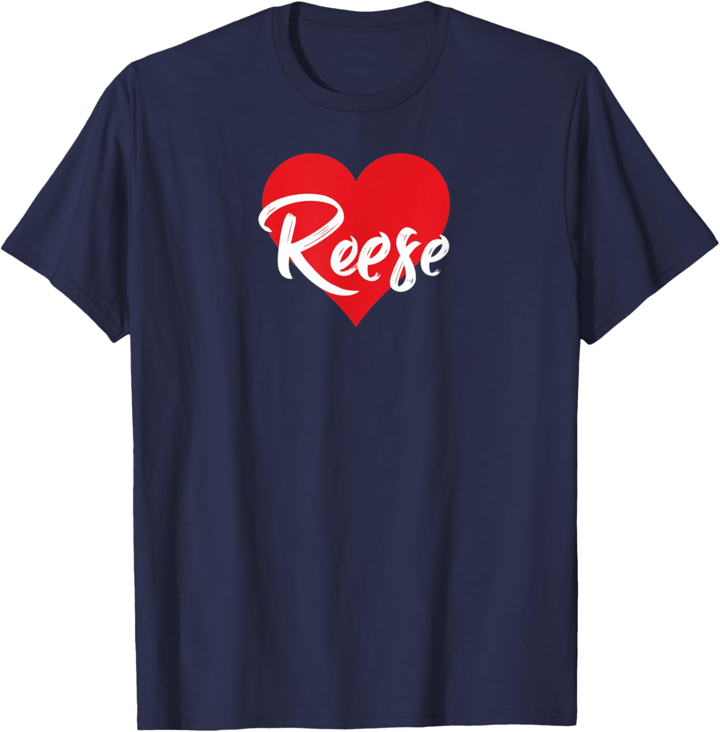 I Love Reese First Name I Heart Named T-Shirt - T-Shirt | Navy