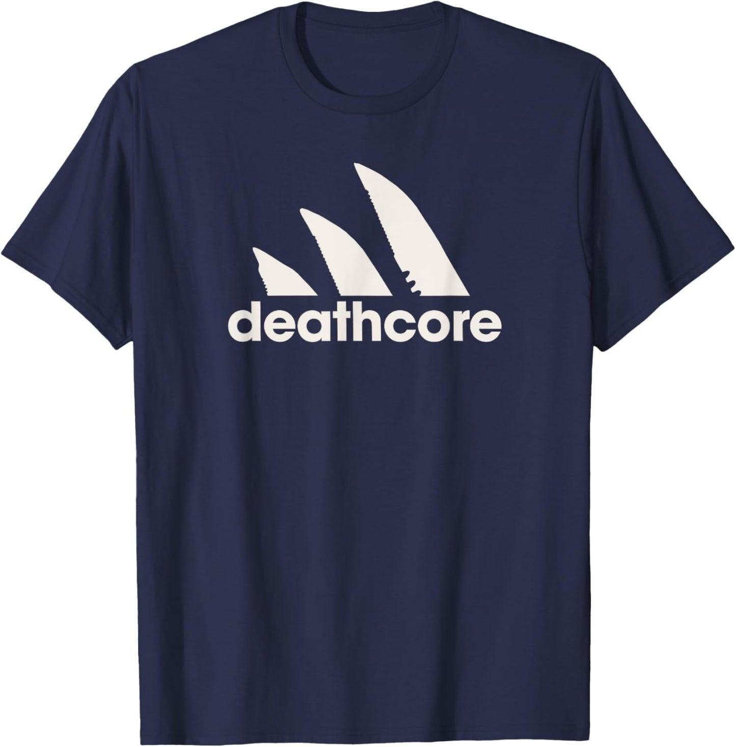 Deathcore Knives Heavy Metal T-Shirt - T-Shirt | Navy