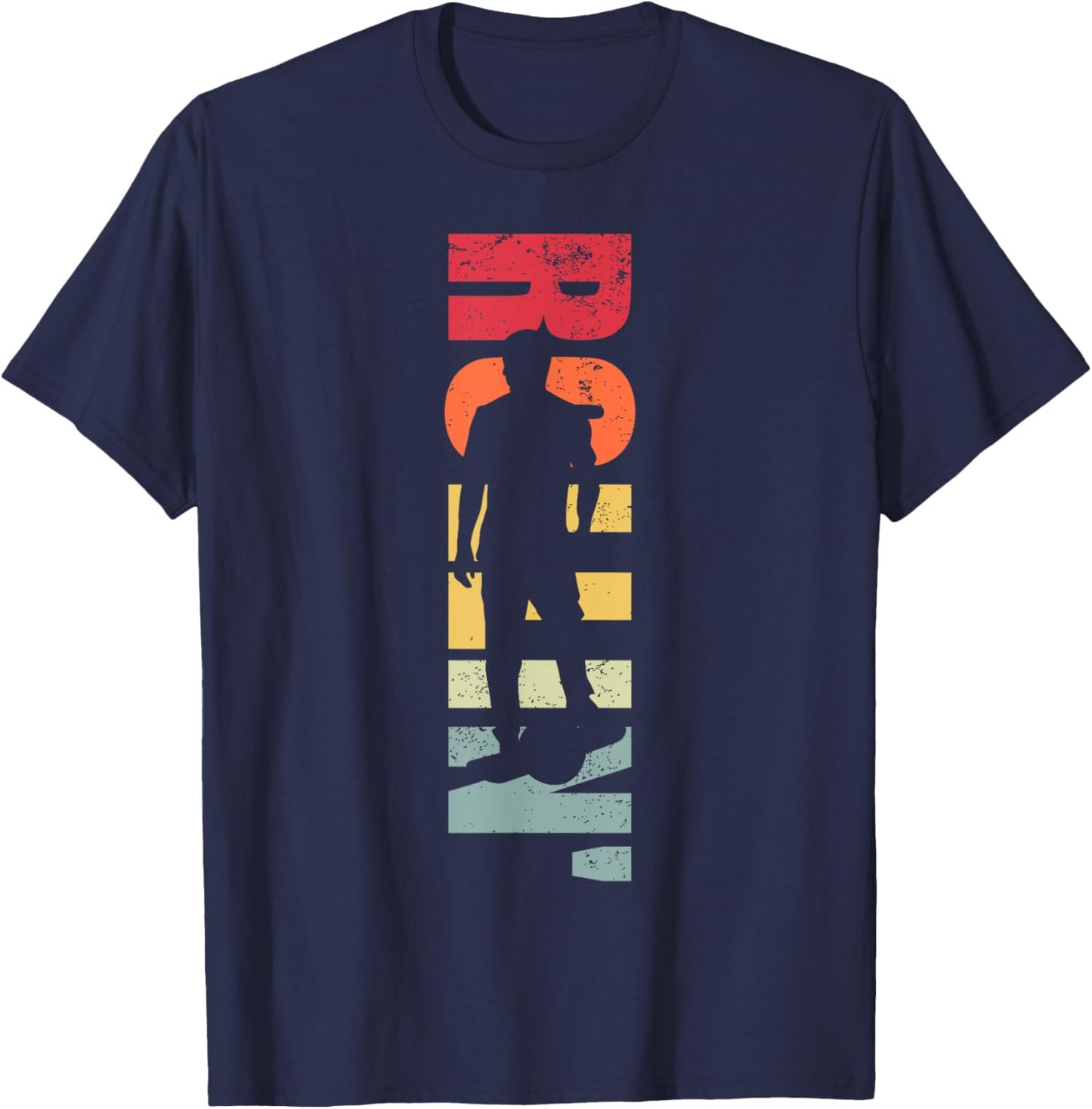 Rollin One Wheel Electric Skateboard Float Women Kid T-Shirt - T-Shirt | Navy