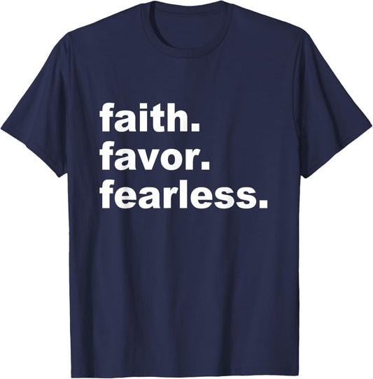 Faith Favor Fearless Apparel T-Shirt - T-Shirt | Navy