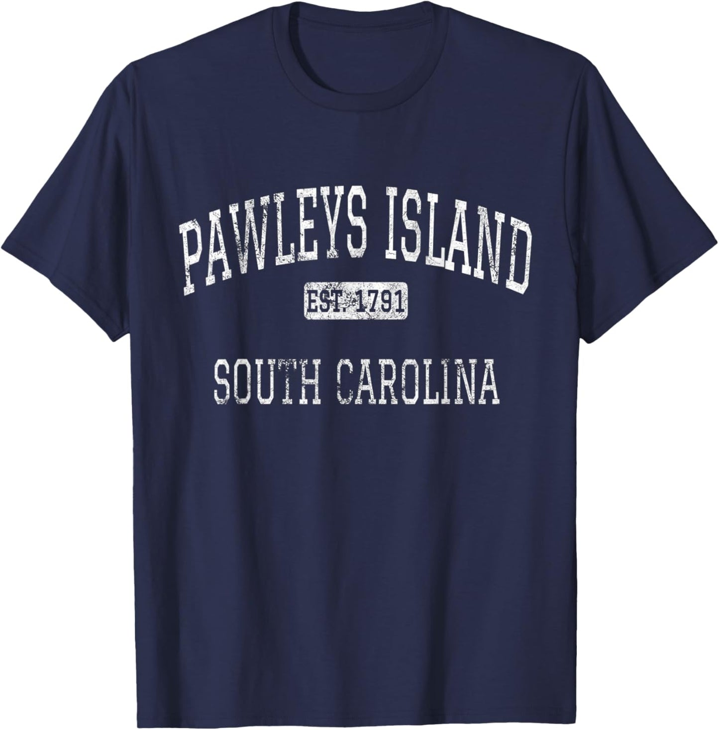 Pawleys Island South Carolina SC Vintage T-Shirt - T-Shirt | Navy