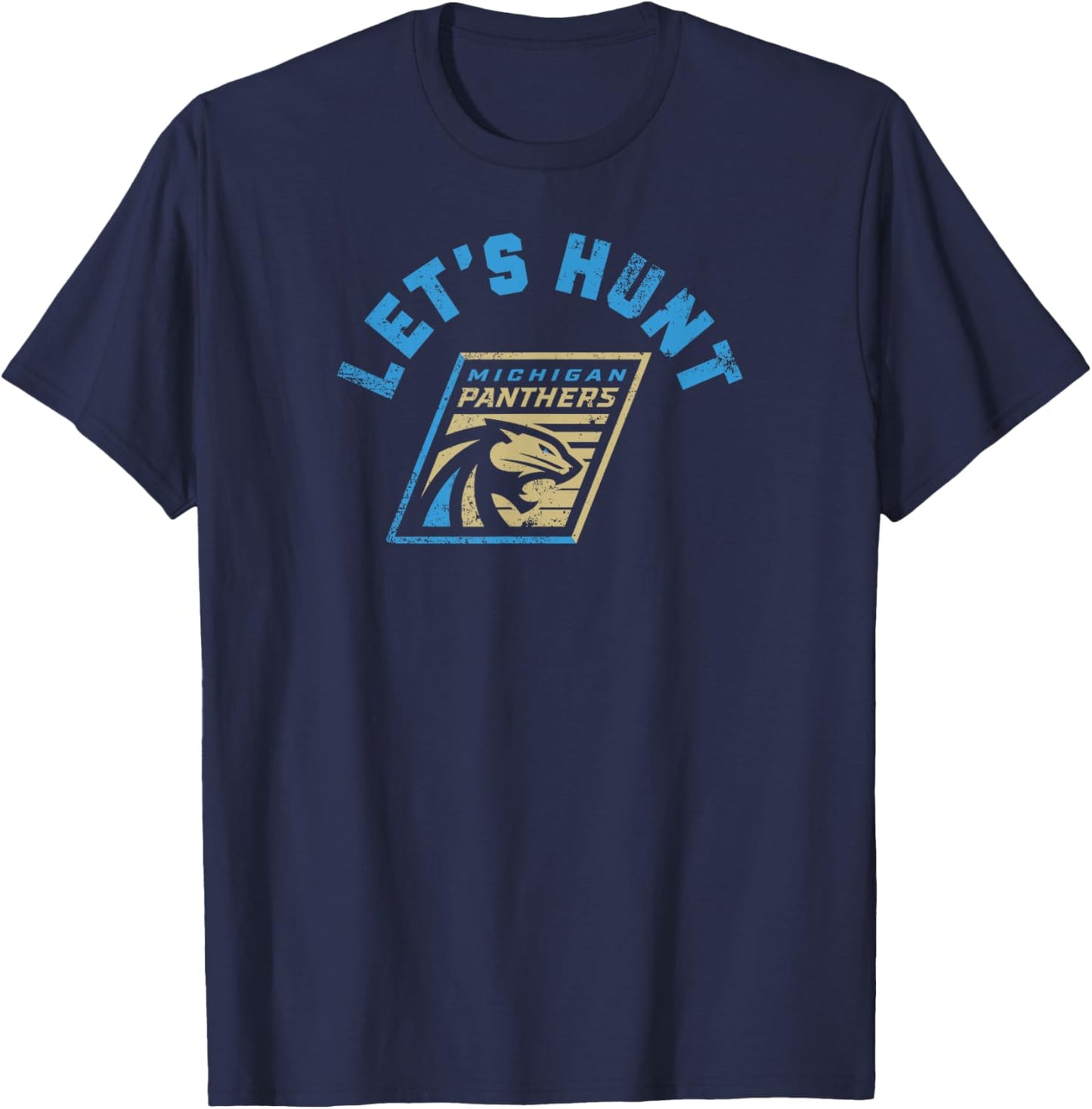 Michigan Panthers: Let's Hunt T-Shirt - T-Shirt | Navy