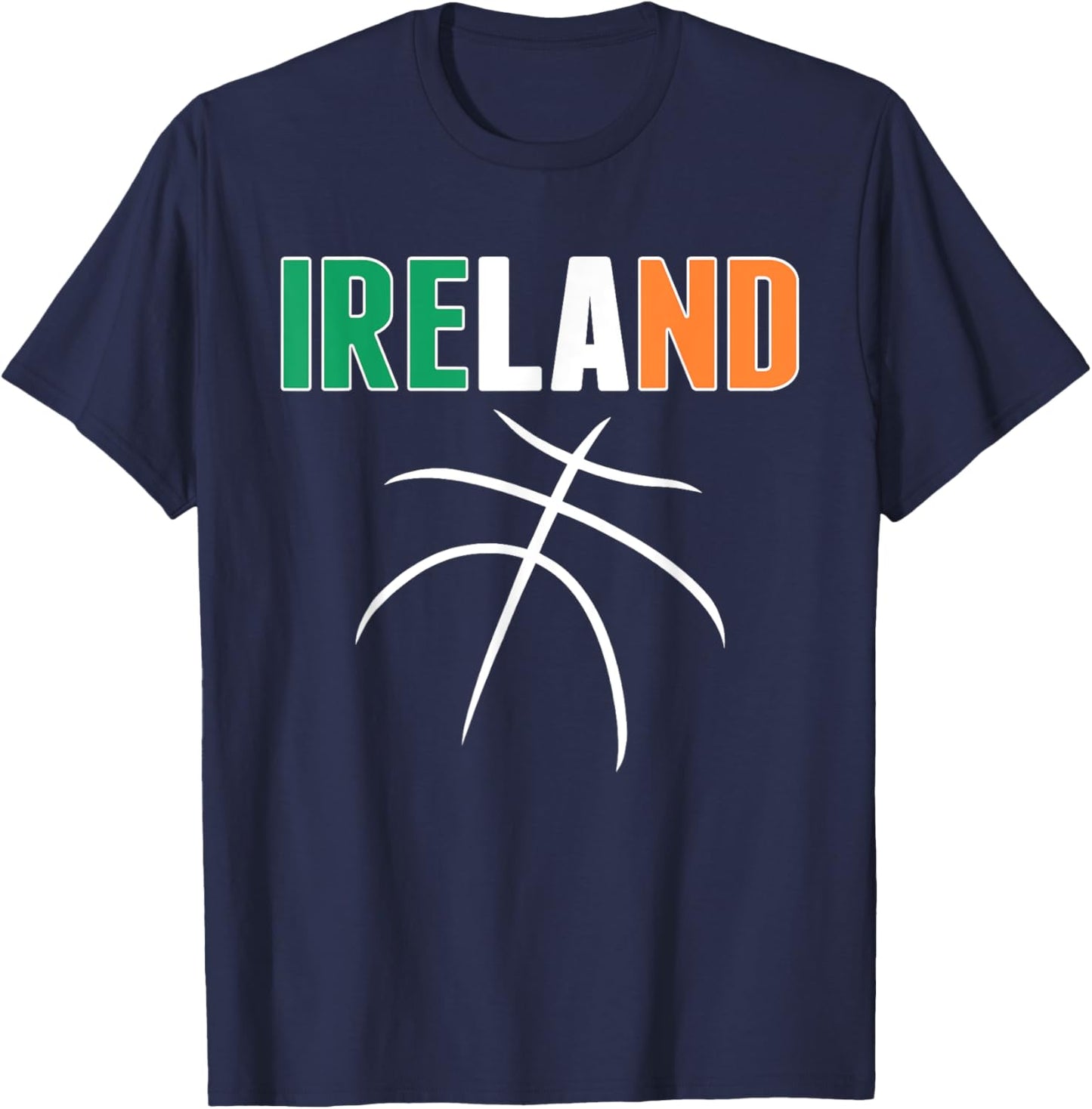 Ireland Basketball Lovers Jersey - Irish Flag Summer Sports Men Women Kids T-Shirt - T-Shirt | Navy