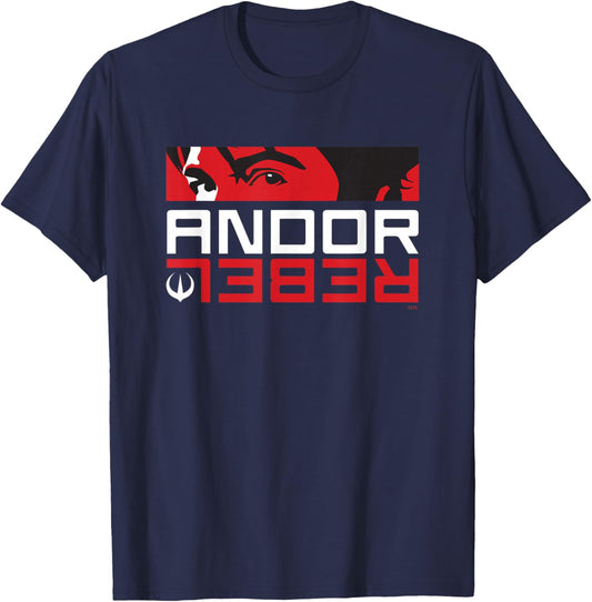 Star Wars Andor Cassian Andor Rebel T-Shirt - T-Shirt | Navy