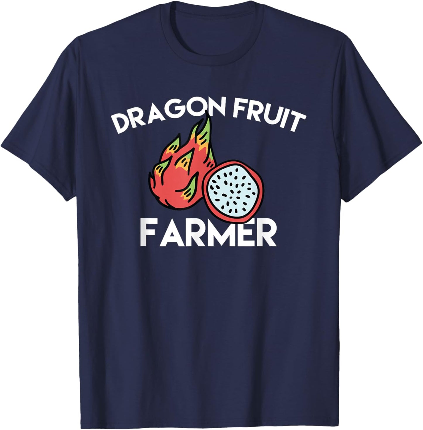 Lovely Dragon Fruit Farmer Costume Tropical Food T-Shirt - T-Shirt | Navy