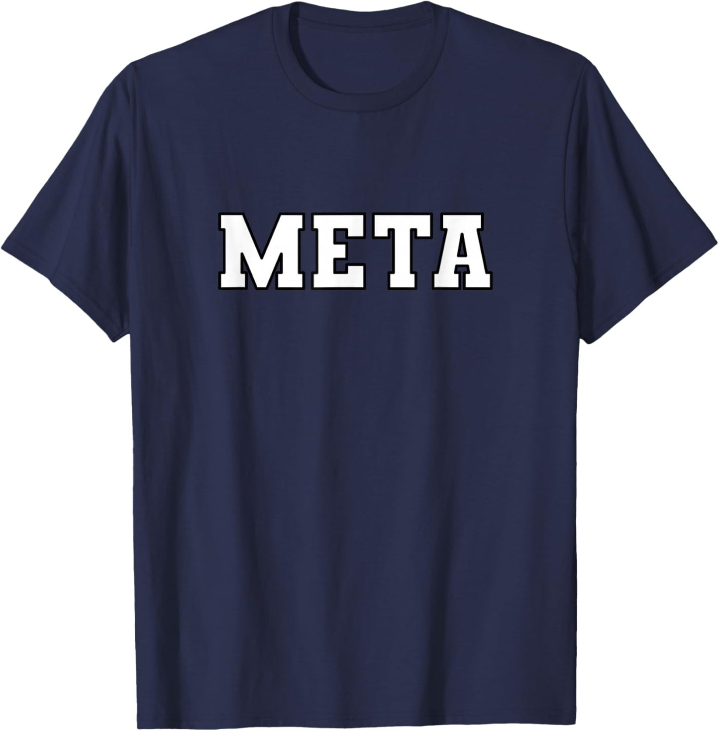 META Stock Symbol T-Shirt - T-Shirt | Navy