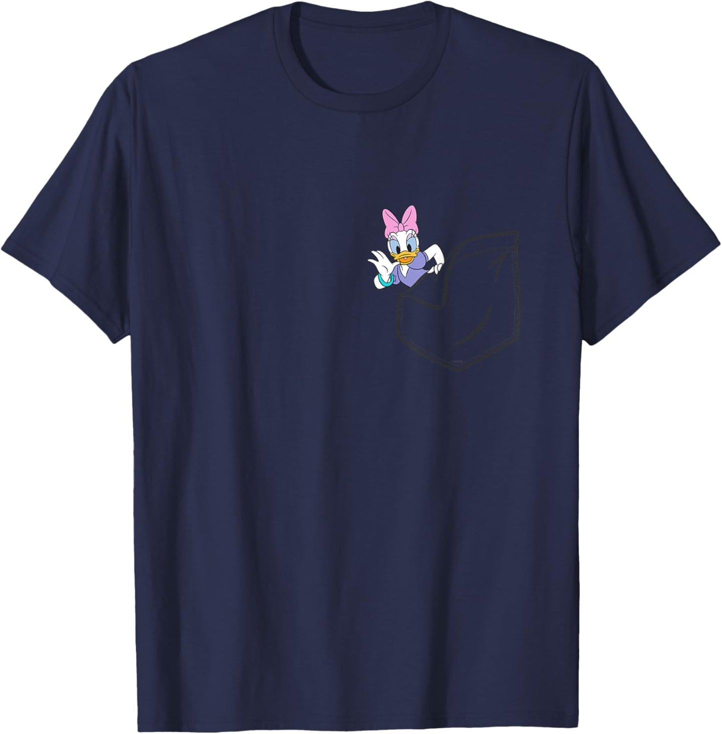 Disney Mickey & Friends Daisy Duck Small Pocket T-Shirt - T-Shirt | Navy