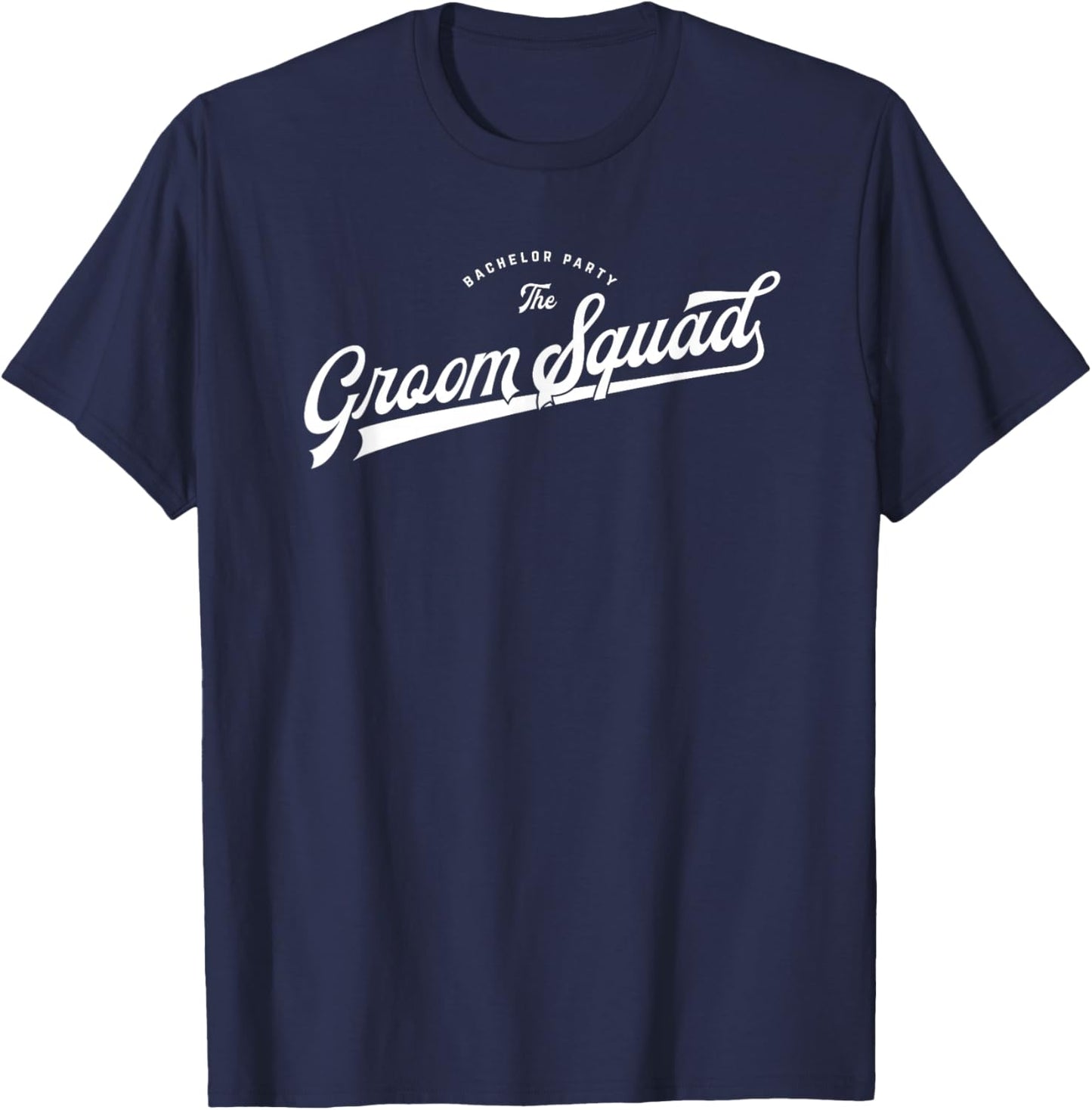 Bachelor Party Set Baseball Style The Groom Squad T-Shirt - T-Shirt | Navy