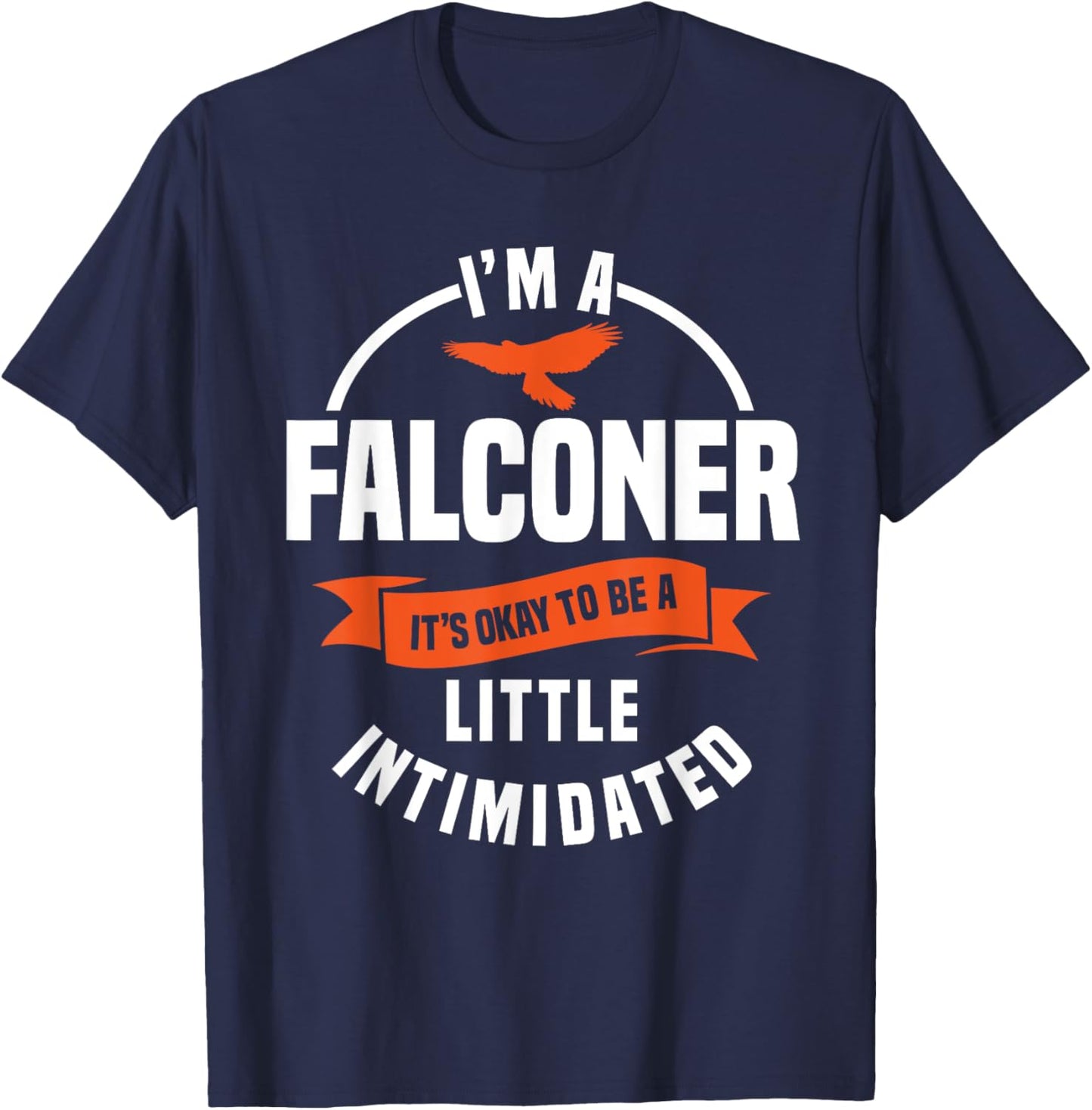 Falconer Gamehawking Ornithologist Falcon Hawker Falconry T-Shirt - T-Shirt | Navy