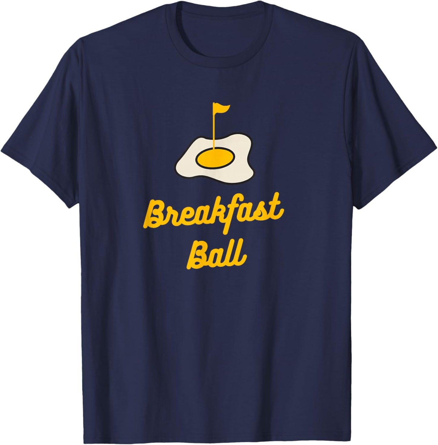 Breakfast Ball Mulligan Golf T-Shirt - T-Shirt | Navy