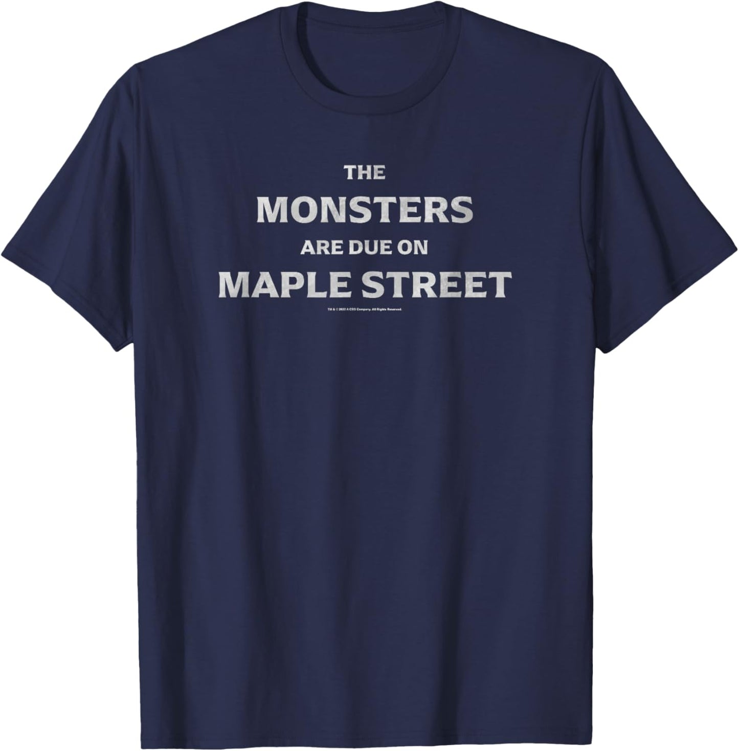 The Twilight Zone The Monsters Are Due On Maple Street T-Shirt - T-Shirt | Navy